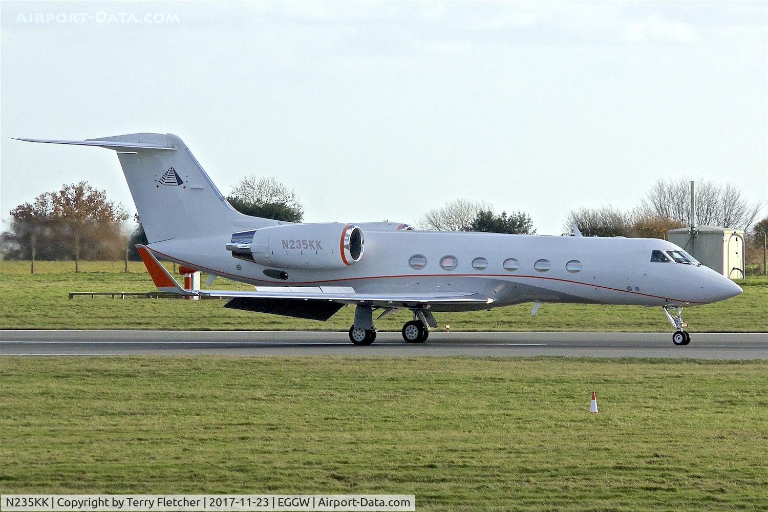N235KK, 2001 Gulfstream Aerospace G-IV C/N 1458, At London Luton