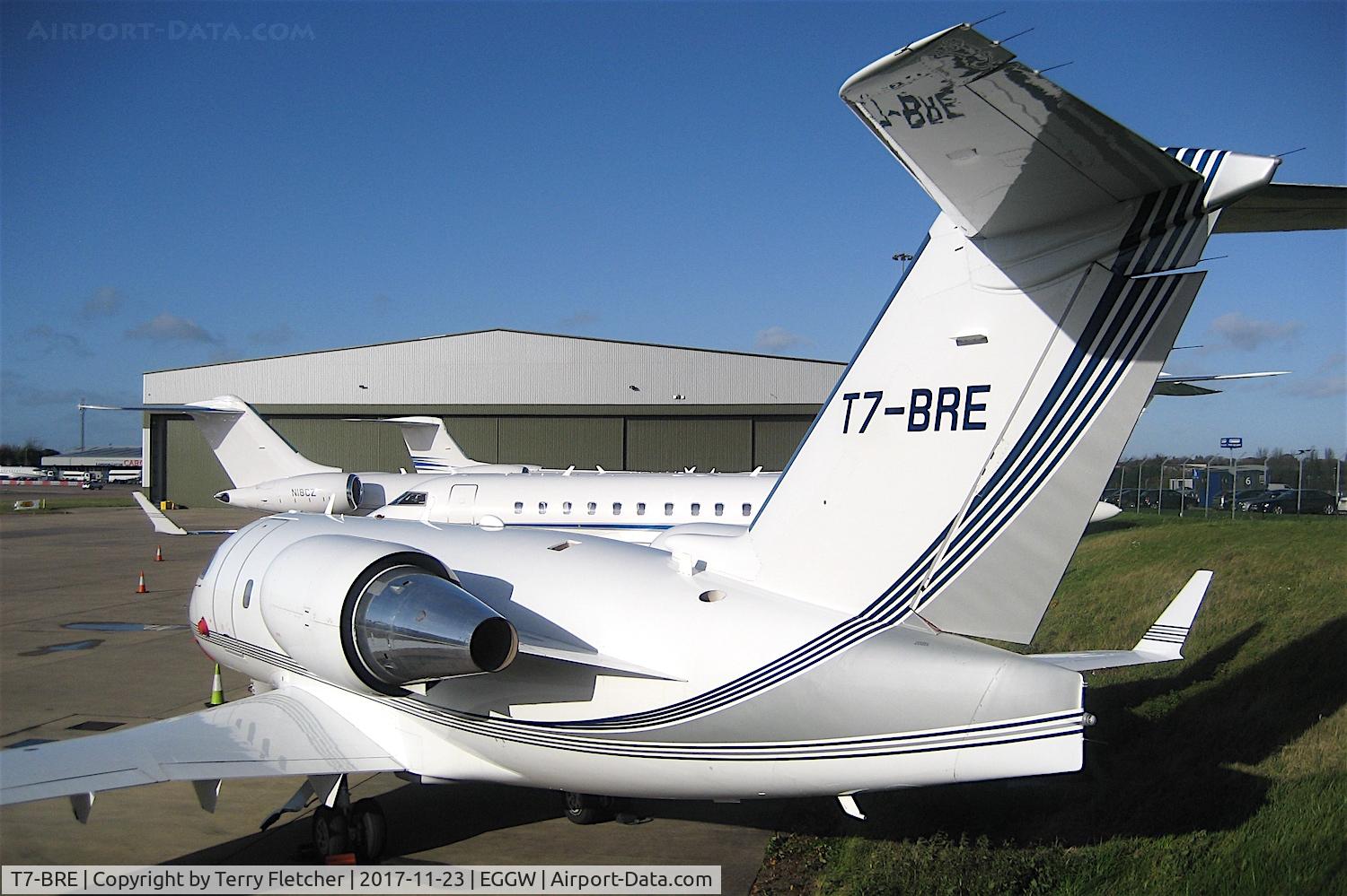 T7-BRE, 1998 Bombardier Challenger 604 (CL-600-2B16) C/N 5373, At London Luton