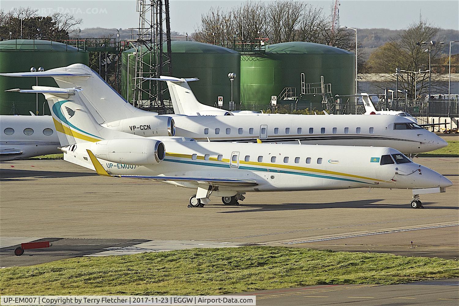 UP-EM007, 2012 Embraer EMB-135BJ Legacy 650 C/N 14501146, At London Luton