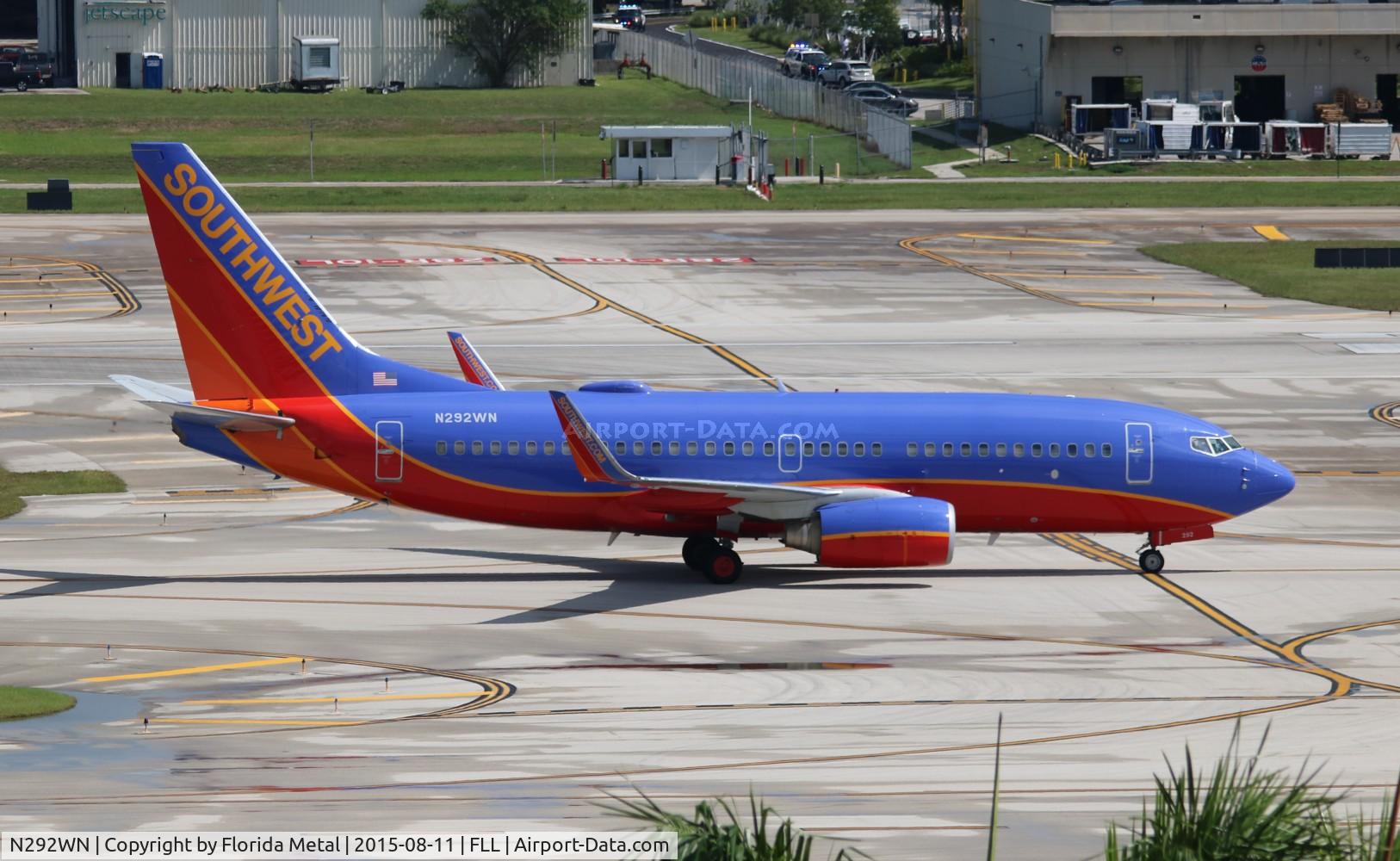 N292WN, 2007 Boeing 737-7H4 C/N 32538, Southwest