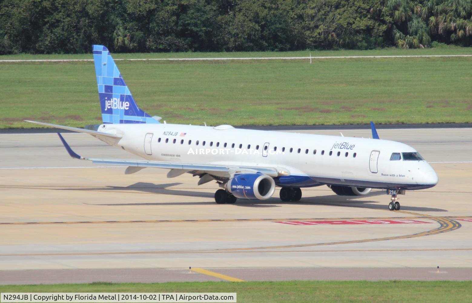 N294JB, 2008 Embraer ERJ-190-100 IGW 190AR C/N 19000185, Jet Blue