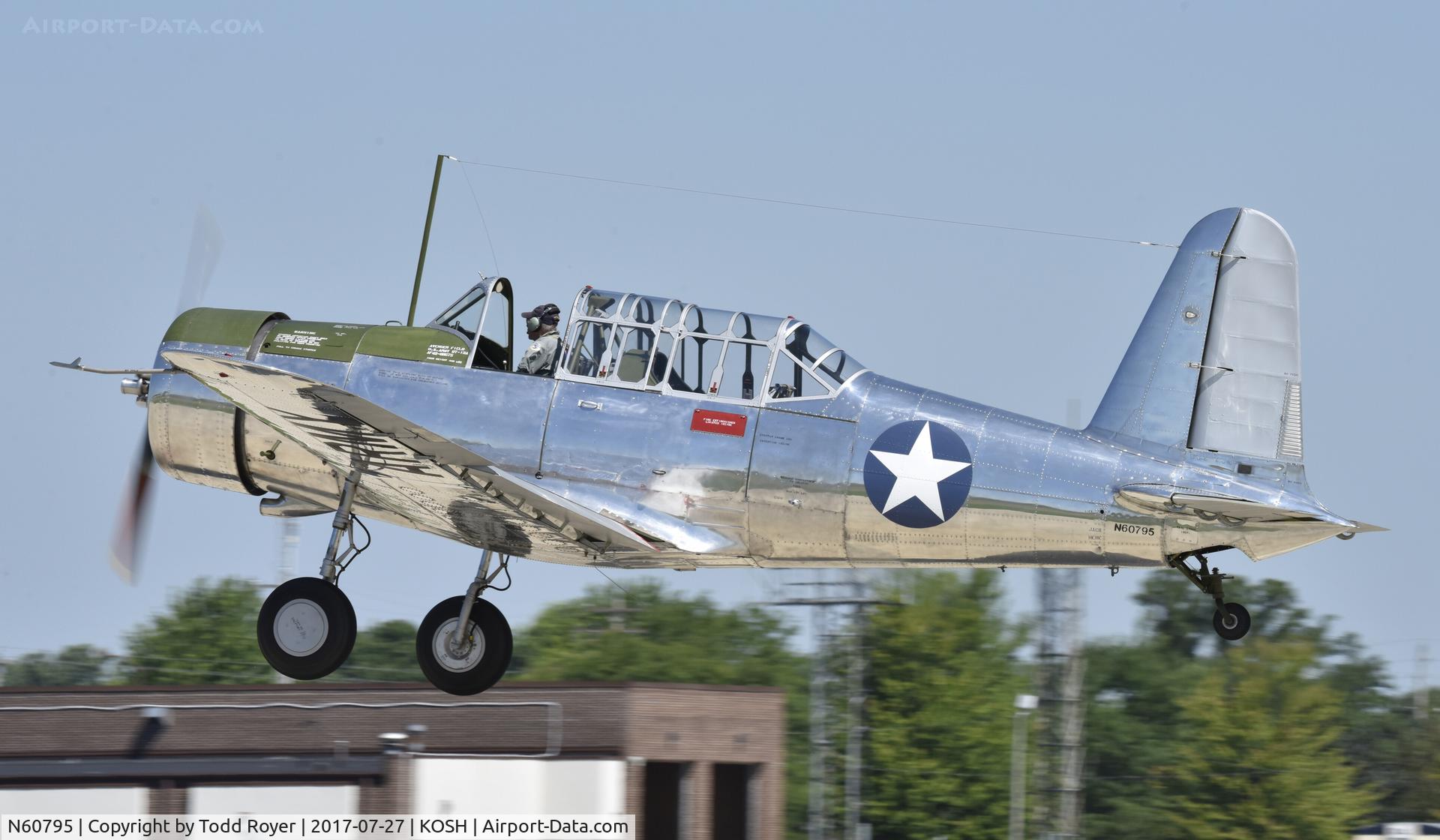 N60795, 1943 Consolidated Vultee BT-13A C/N 10514, Airventure 2017
