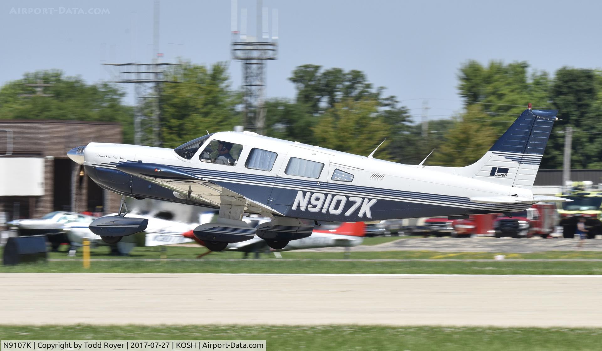 N9107K, Piper PA-32-300 Cherokee Six C/N 32-7840029, Airventure 2017