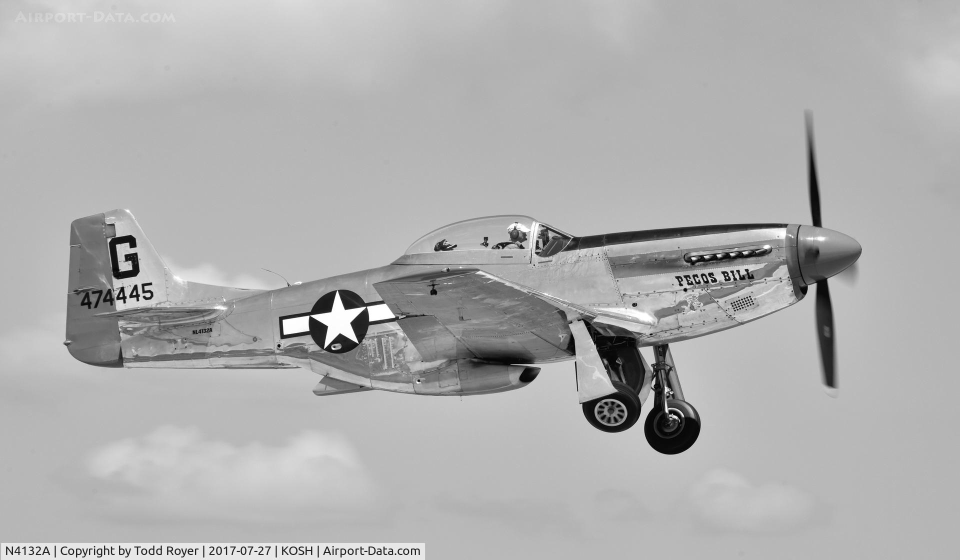 N4132A, 1944 North American P-51D Mustang C/N 122-40985, Airventure 2017