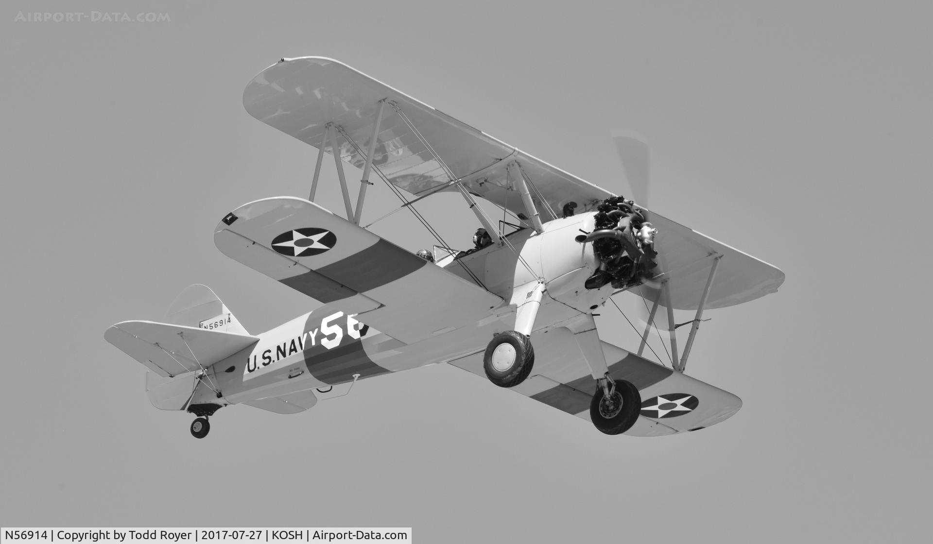 N56914, 1942 Boeing A75N1(PT17) C/N 75-2101, Airventure 2017