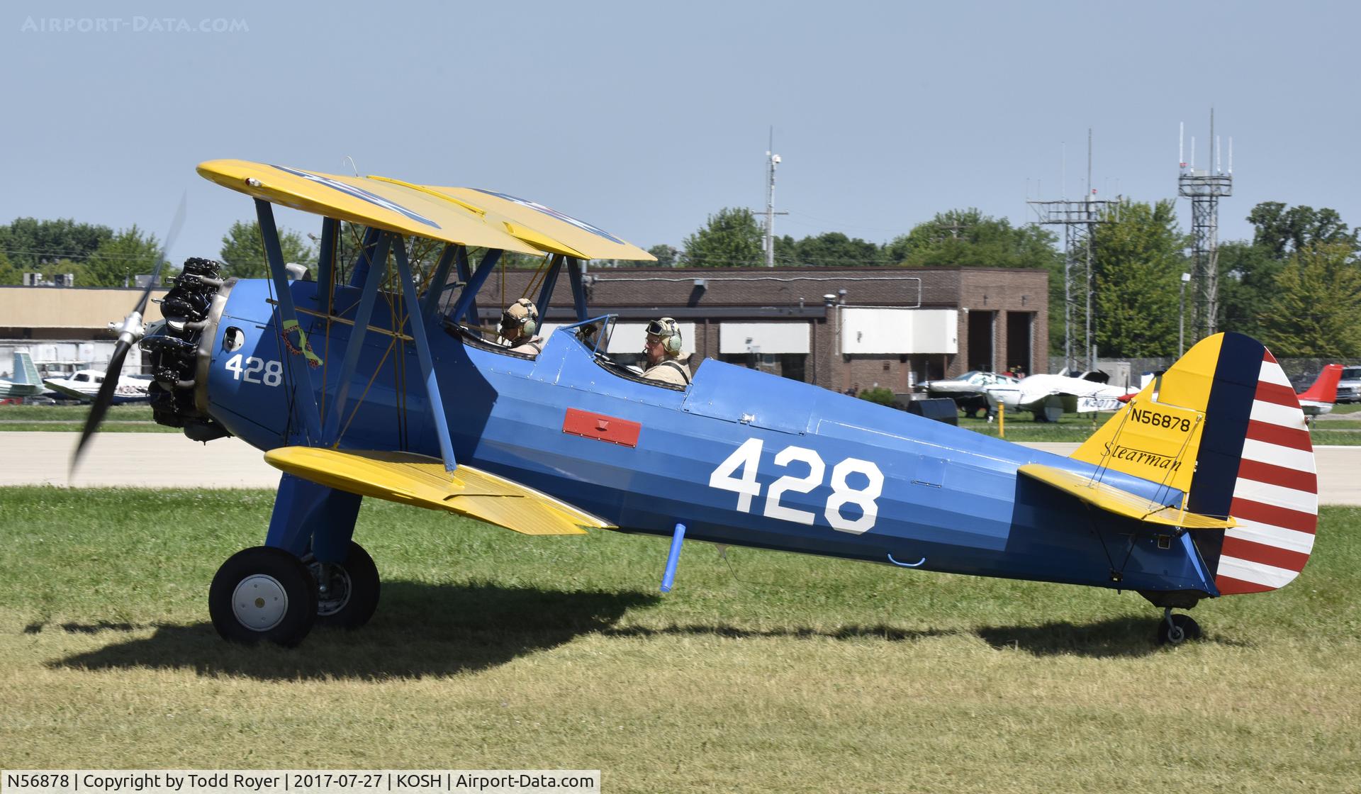 N56878, 1943 Boeing A75N1(PT17) C/N 75-1712, Airventure 2017