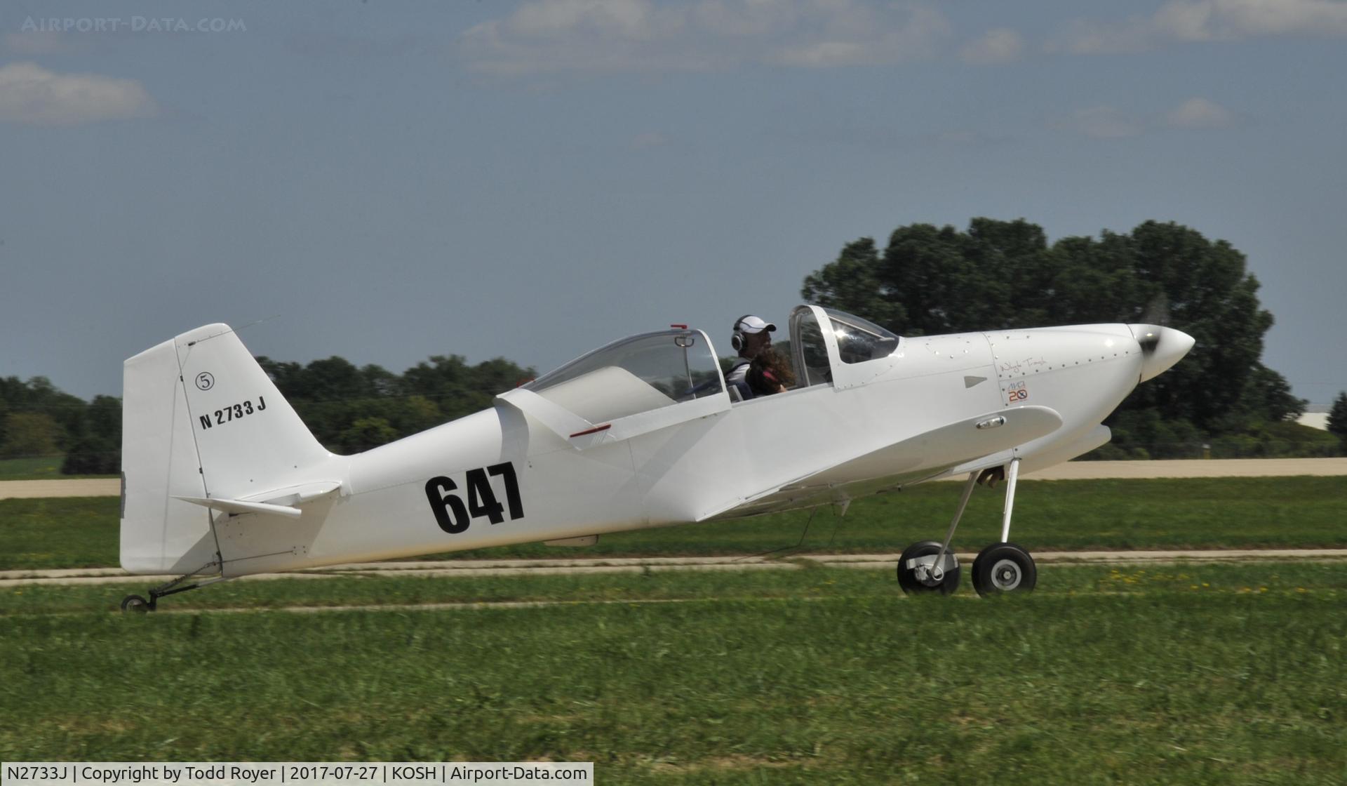 N2733J, Vans RV-6 C/N 21698, Airventure 2017