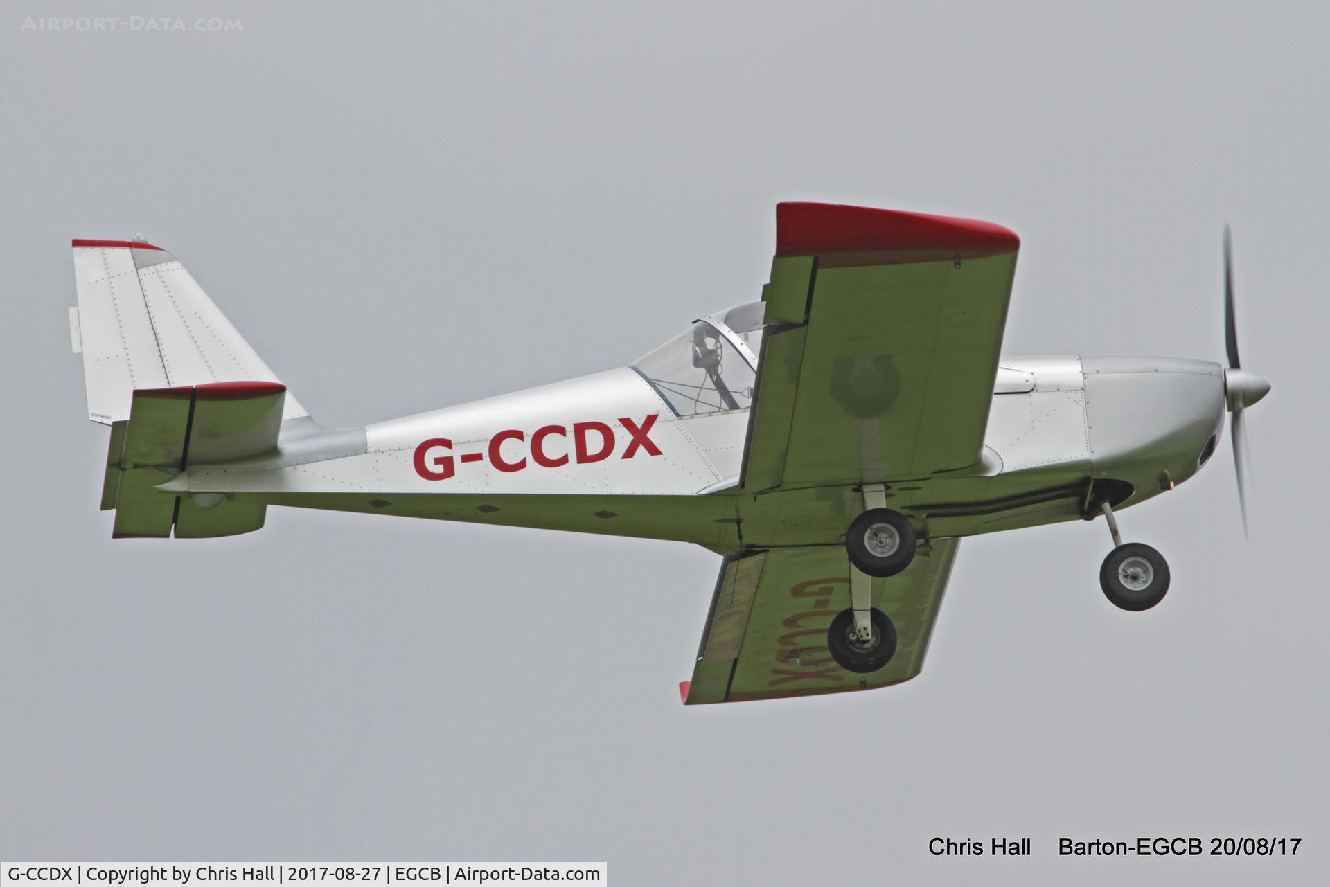 G-CCDX, 2003 Aerotechnik EV-97 Eurostar C/N PFA 315-14013, at Barton