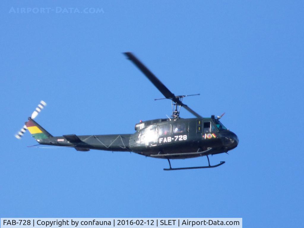 FAB-728, Bell UH-1H Iroquois C/N 3205, Operating at El Trompillo