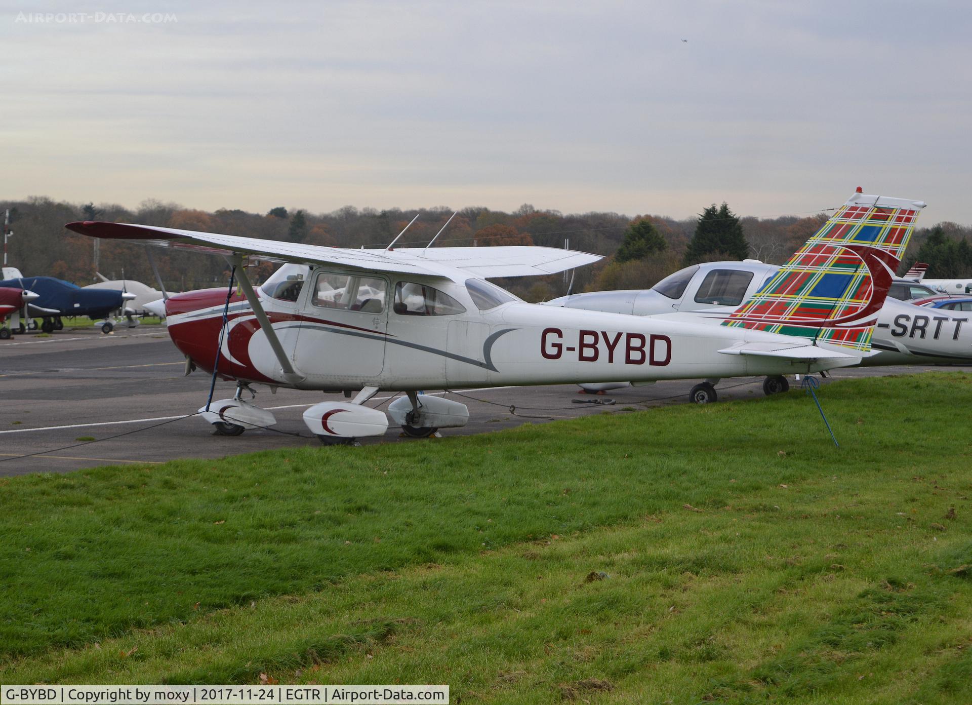 G-BYBD, 1968 Reims F172H Skyhawk C/N 0487, Reims Cessna F172H at Elstree.