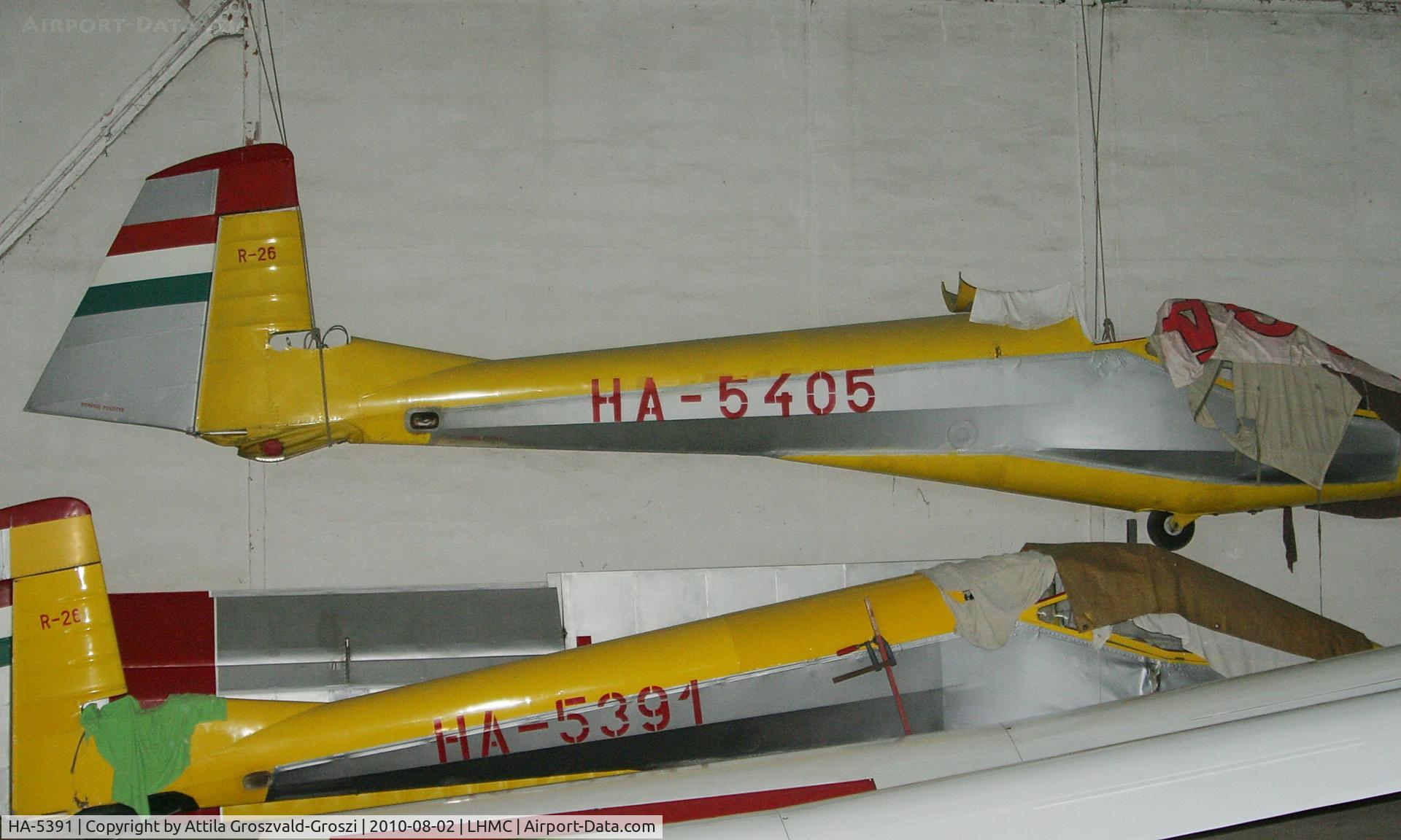 HA-5391, 1966 Rubik R-26S Góbé C/N E-1260, Miskolc Airport, Hungary