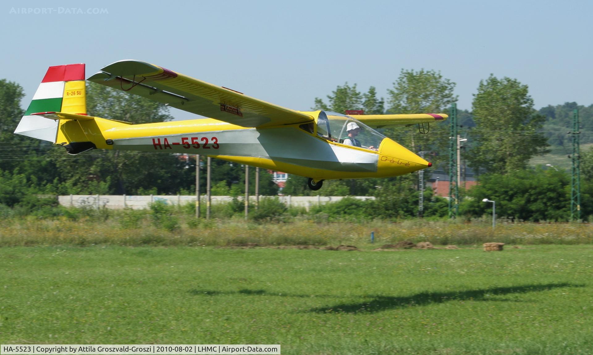 HA-5523, 1984 Rubik R-26SU Góbé 82 C/N AA800039, Miskolc Airport, Hungary