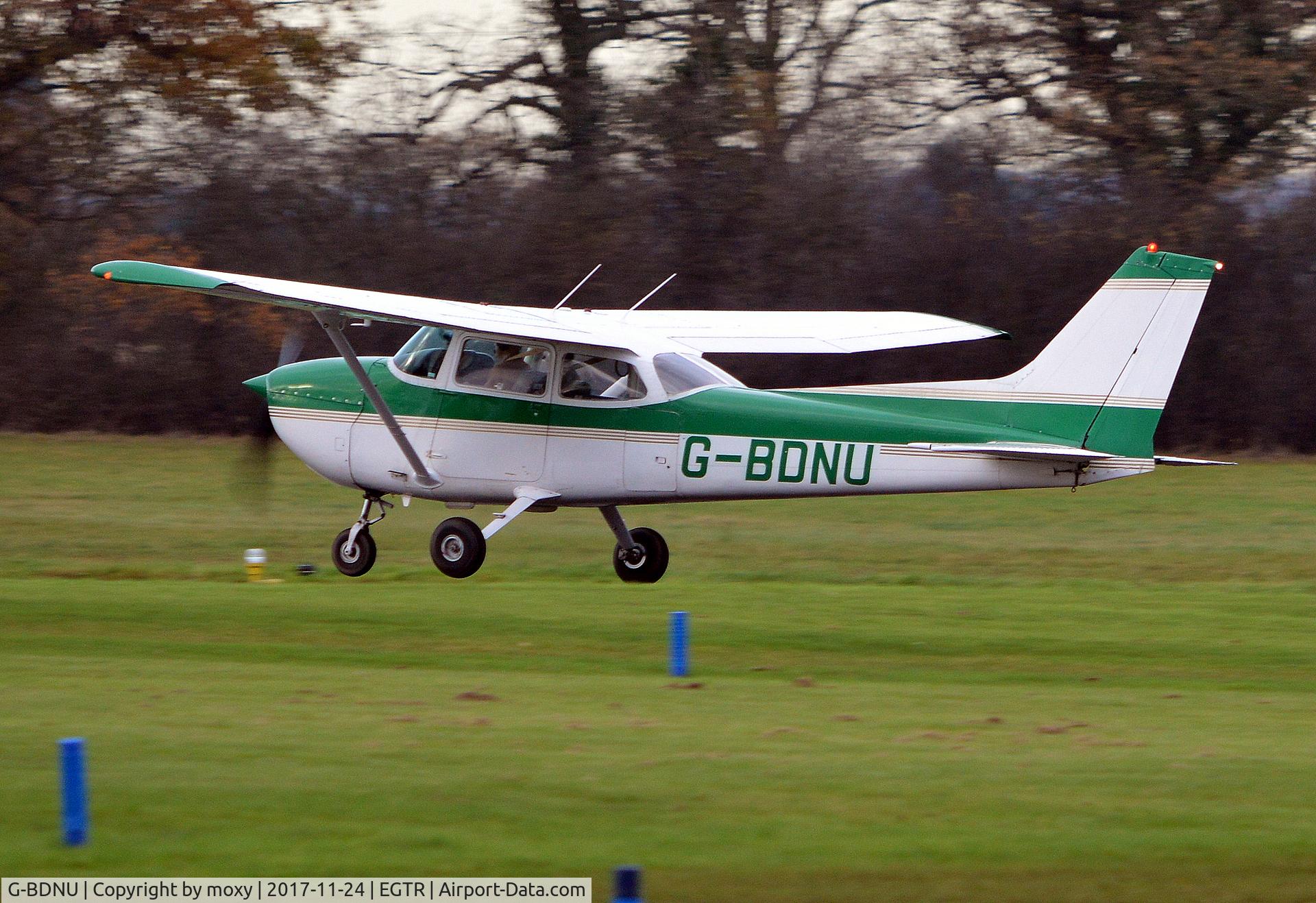 G-BDNU, 1976 Reims F172M Skyhawk Skyhawk C/N 1405, Reims Cessna F172M Skyhawk at Elstree.