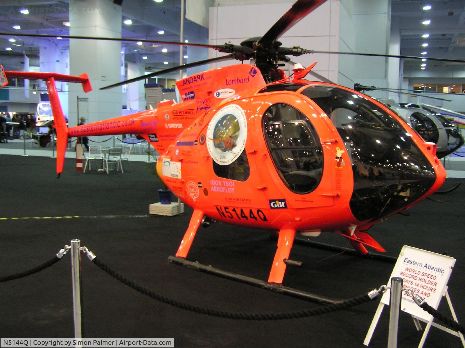 N5144Q, 1995 Rans S-14 Airaile C/N 0295079, MD369 in Earls Court exhibition centre, London