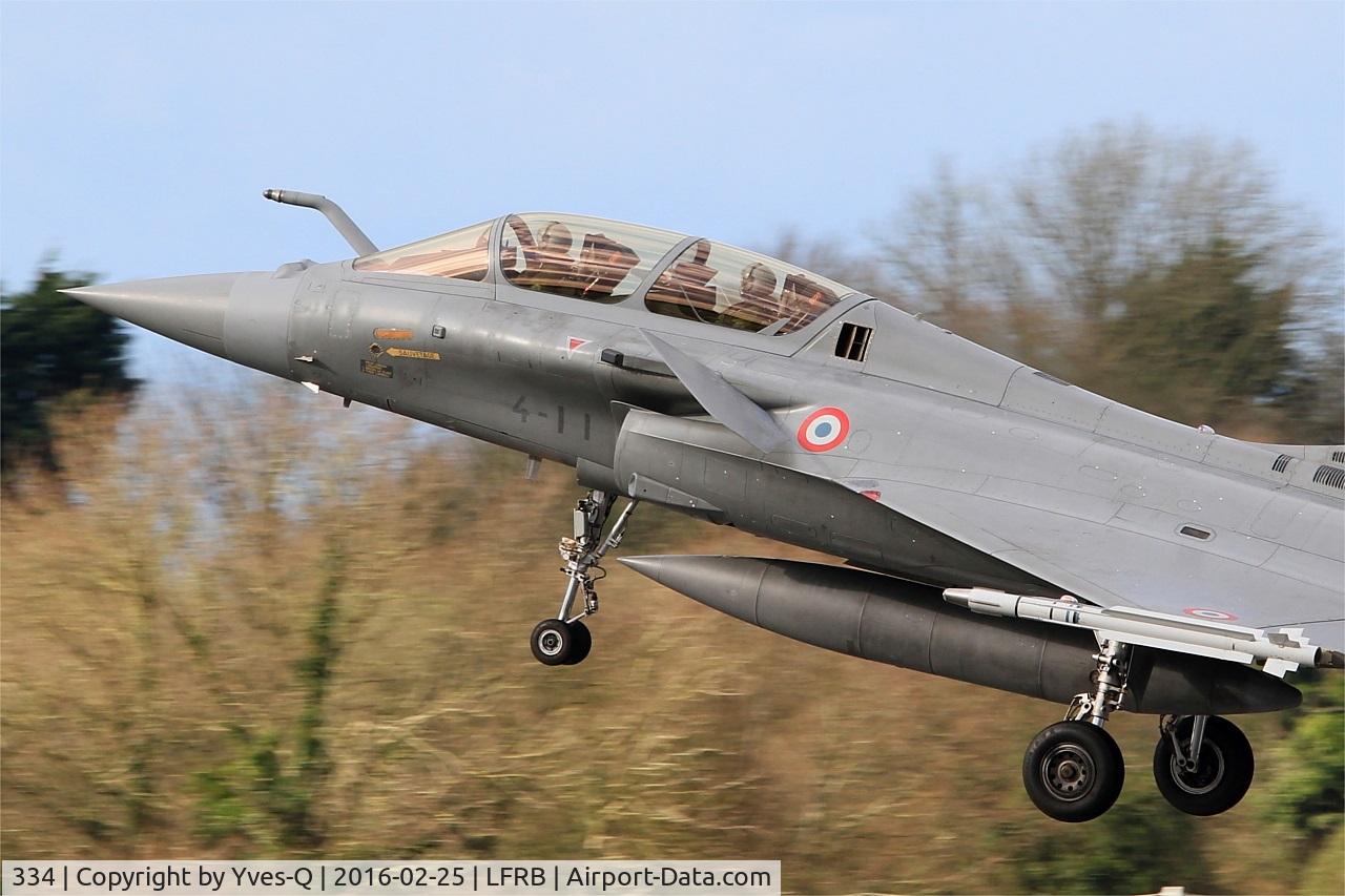 334, Dassault Rafale B C/N 334, Dassault Rafale B, on final rwy 25L, Brest-Bretagne airport (LFRB-BES)