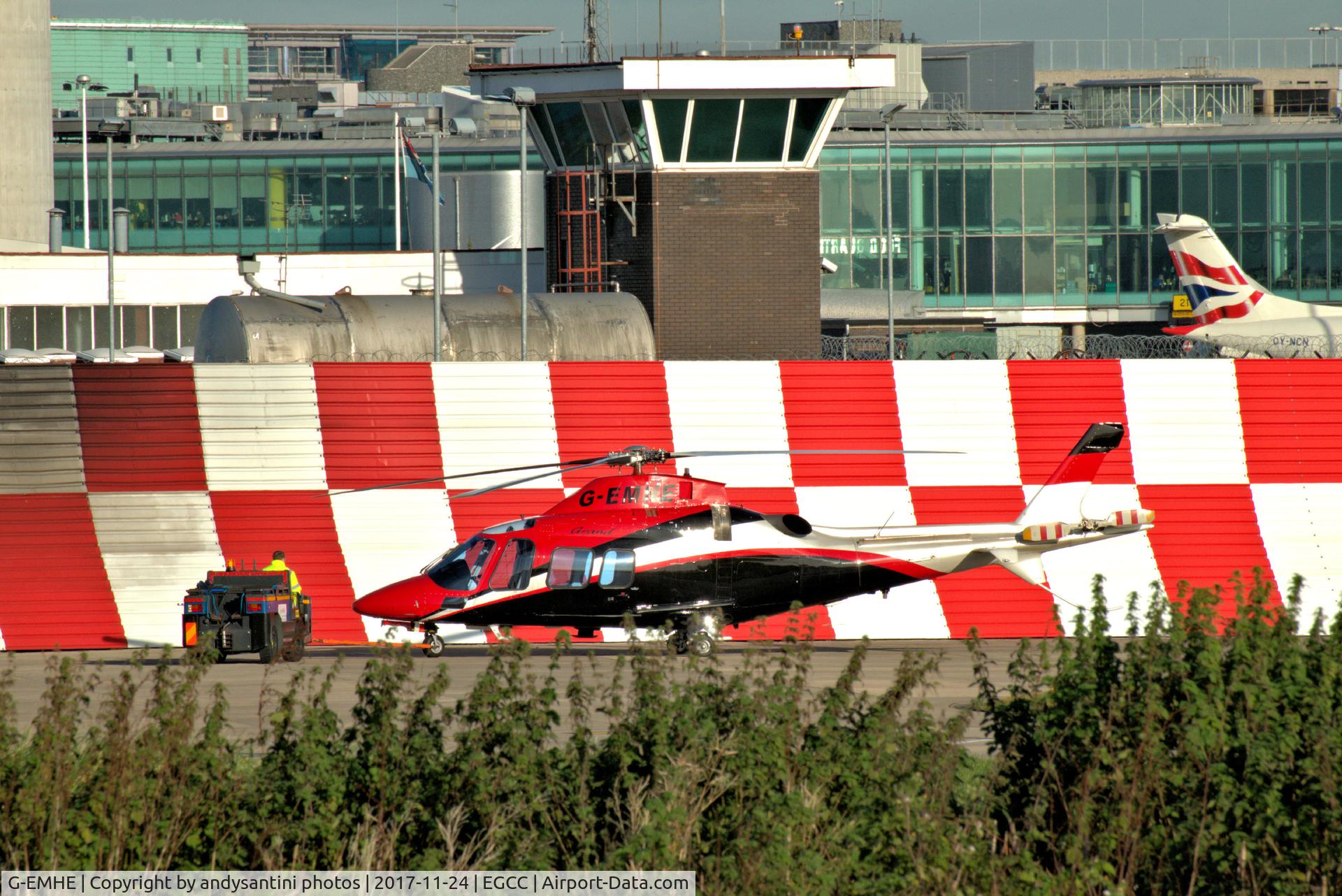 G-EMHE, 2011 Agusta A-109S Grand C/N 22182, on the [FBO-exc ramp]