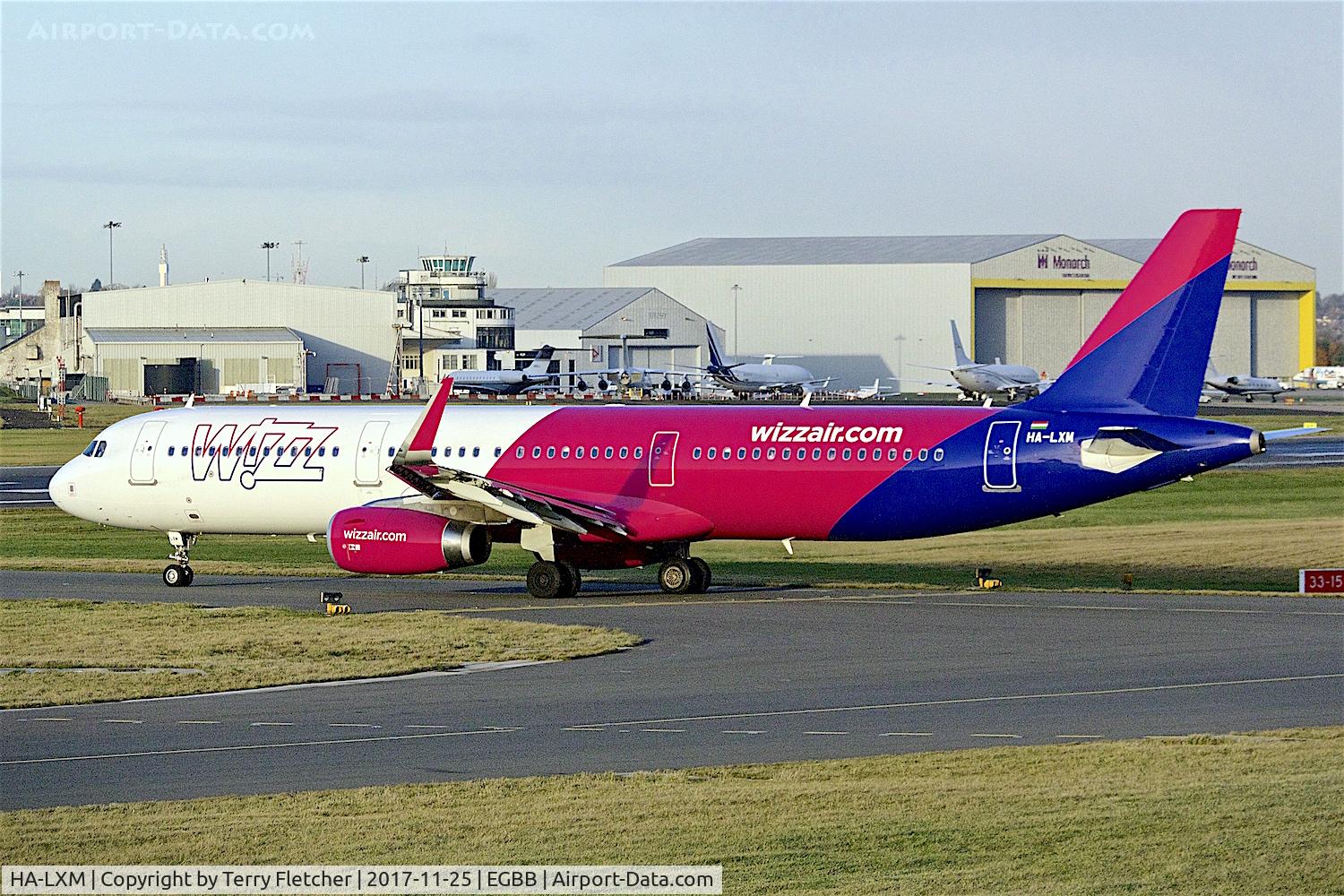 HA-LXM, 2017 Airbus A321-231 C/N 7528, At Birmingham International Airport , UK