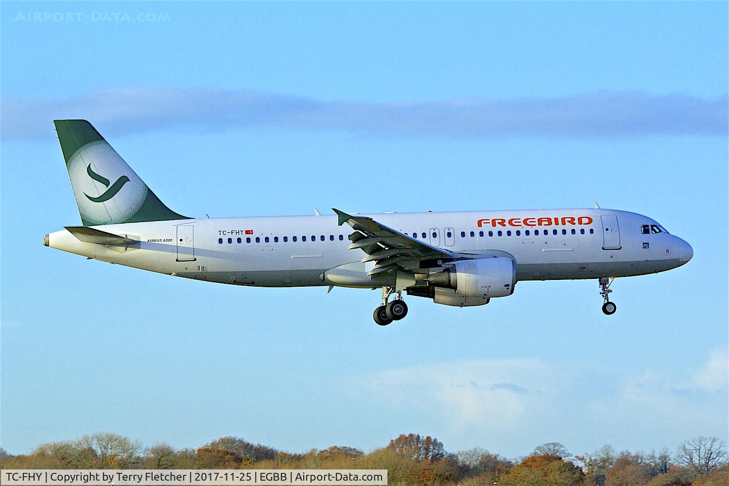 TC-FHY, 2009 Airbus A320-214 C/N 3891, At Birmingham International Airport , UK