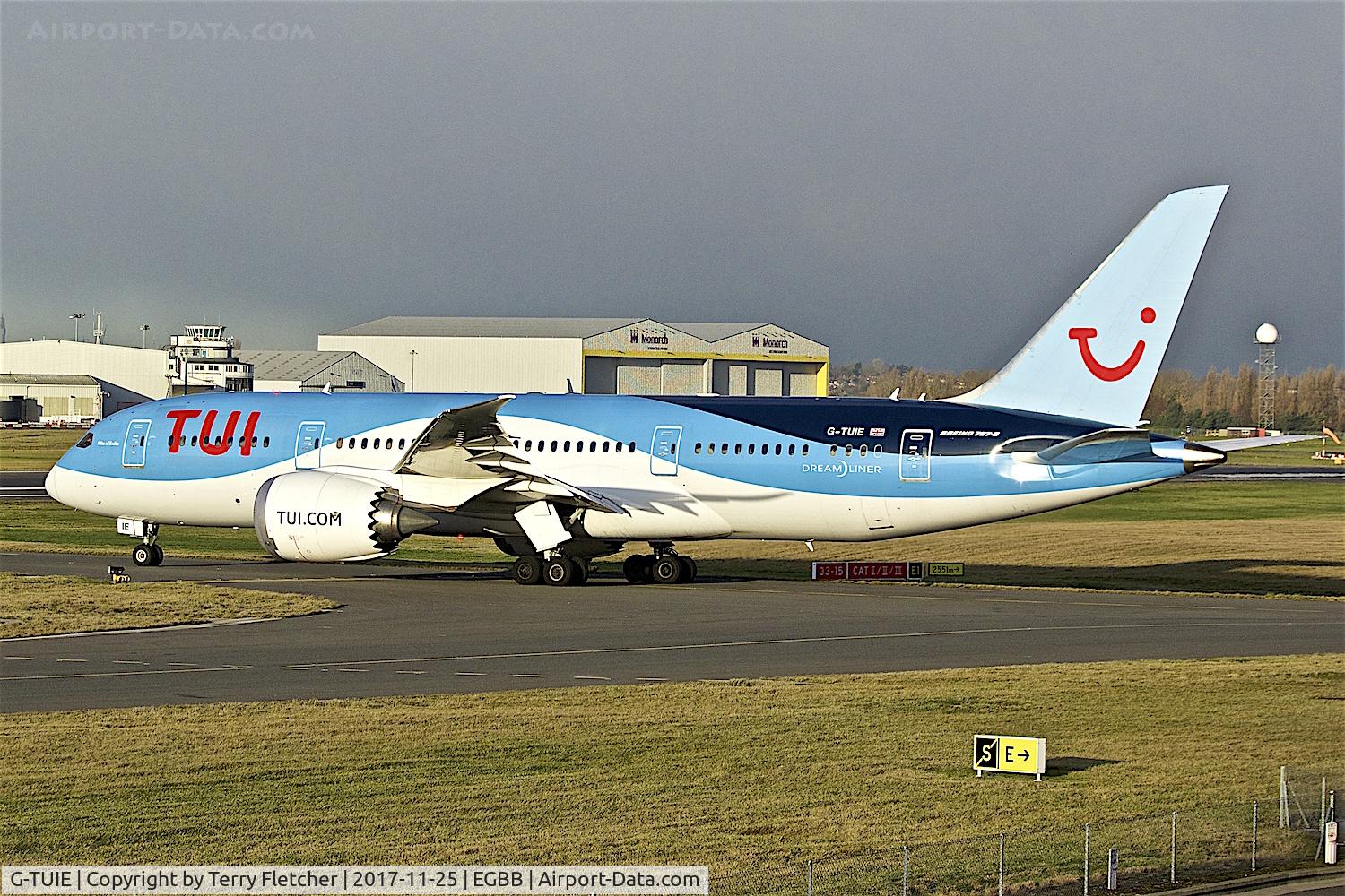 G-TUIE, 2014 Boeing 787-8 Dreamliner C/N 37227, At Birmingham International Airport , UK