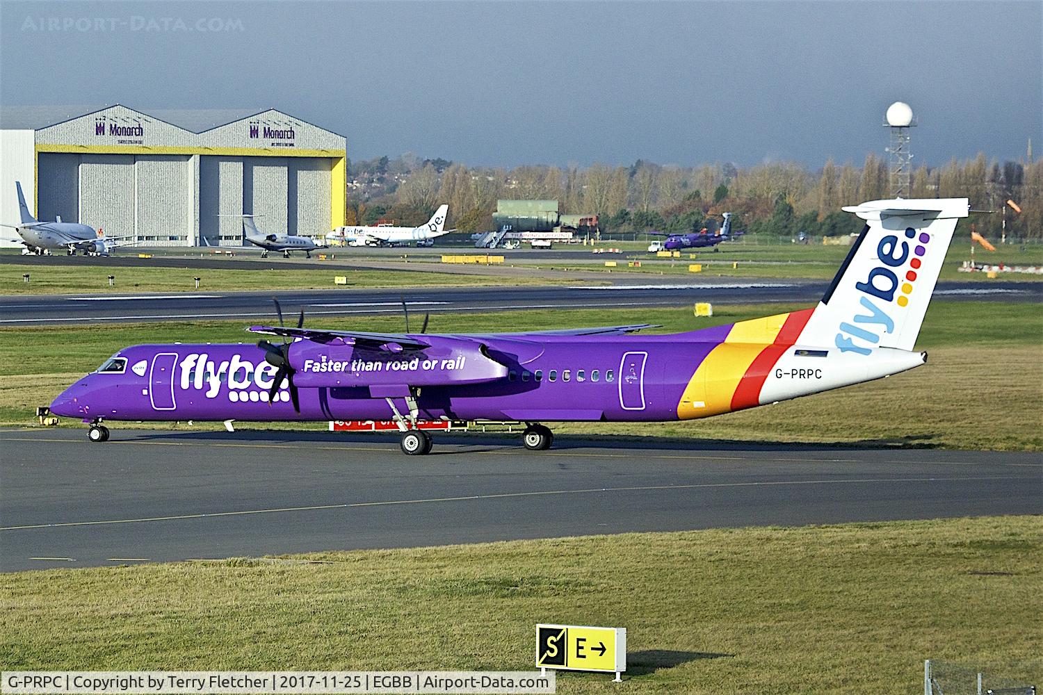 G-PRPC, 2010 Bombardier DHC-8-402 Dash 8 C/N 4338, At Birmingham International Airport , UK