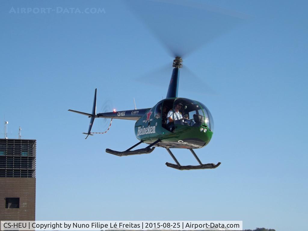 CS-HEU, Robinson R44 Clipper C/N 0831, Taking-off.
