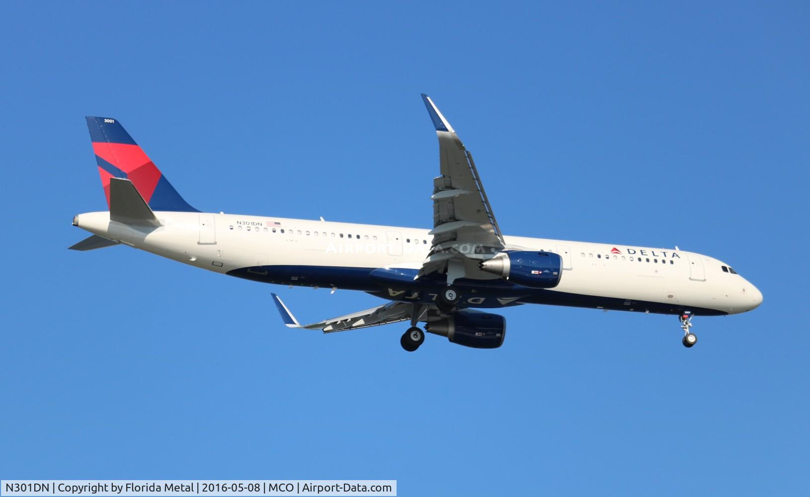 N301DN, 2016 Airbus A321-211 C/N 6923, Delta
