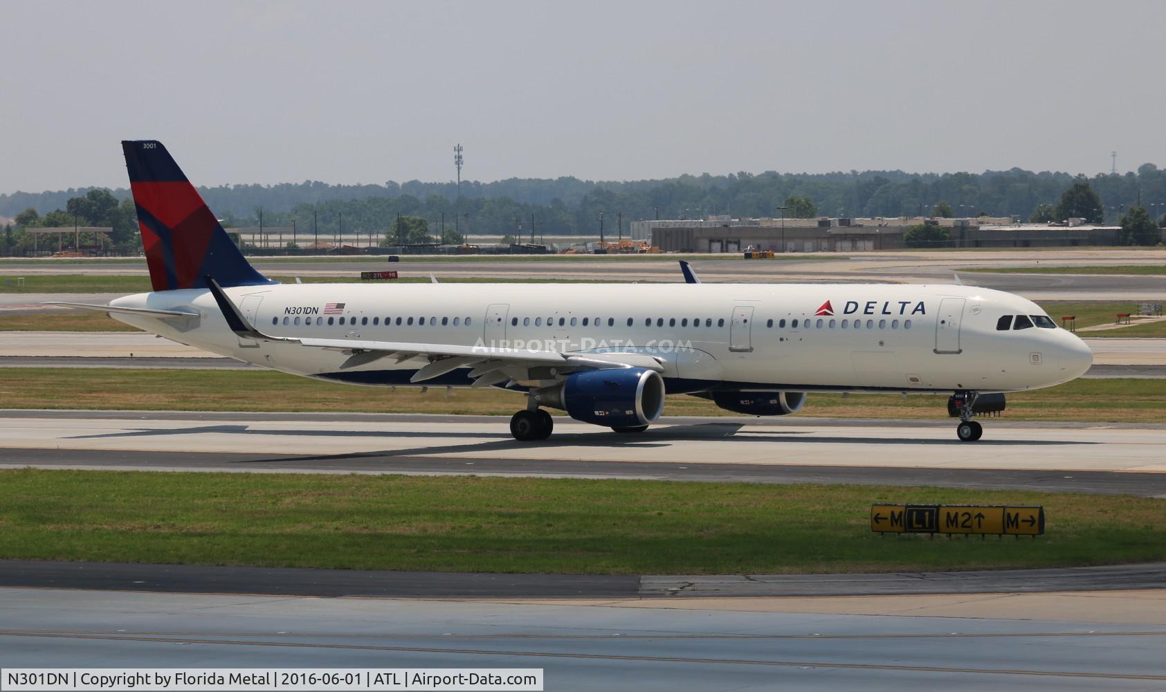 N301DN, 2016 Airbus A321-211 C/N 6923, Delta
