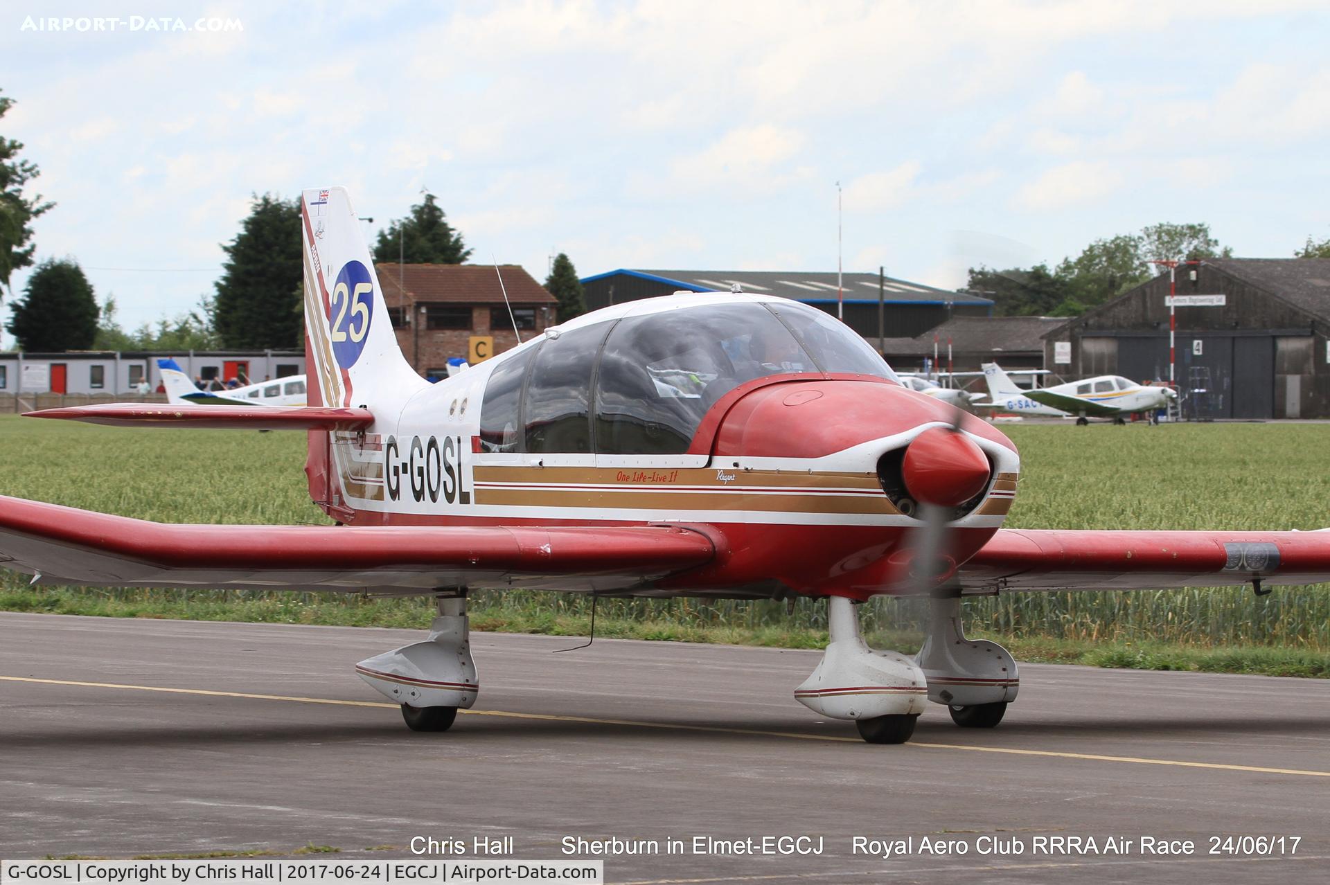 G-GOSL, 1990 Robin DR-400-180 Regent Regent C/N 1974, Royal Aero Club RRRA Air Race