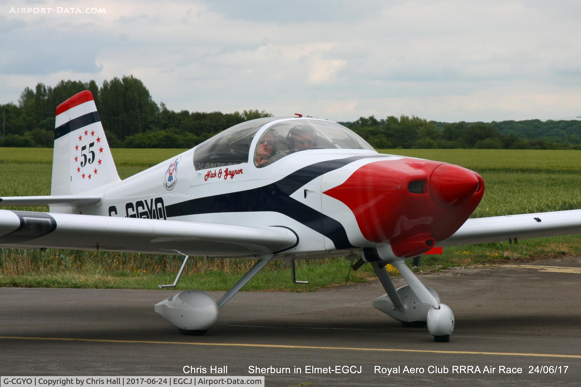 G-CGYO, 2005 Vans RV-6A C/N 24704, Royal Aero Club RRRA Air Race