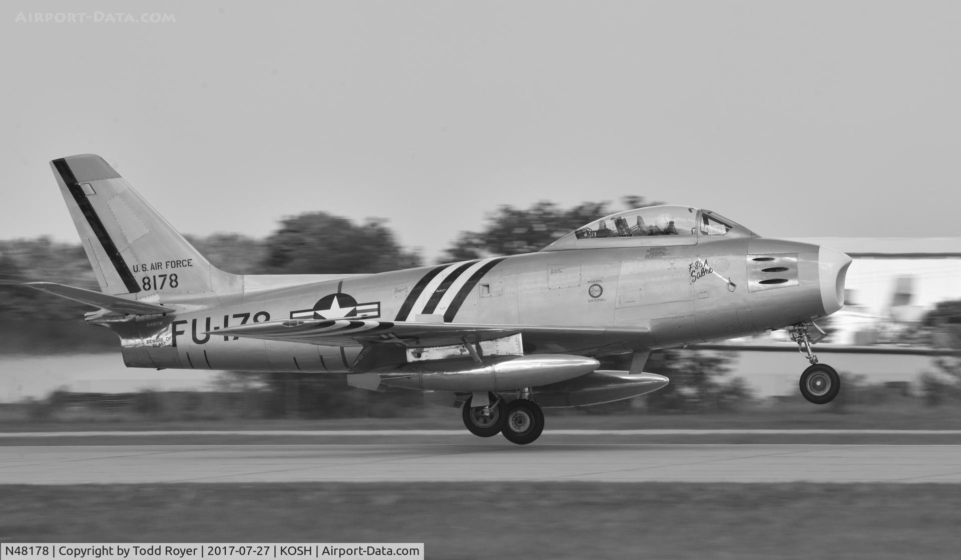 N48178, 1948 North American F-86A Sabre C/N 151-43547, Airventure 2017