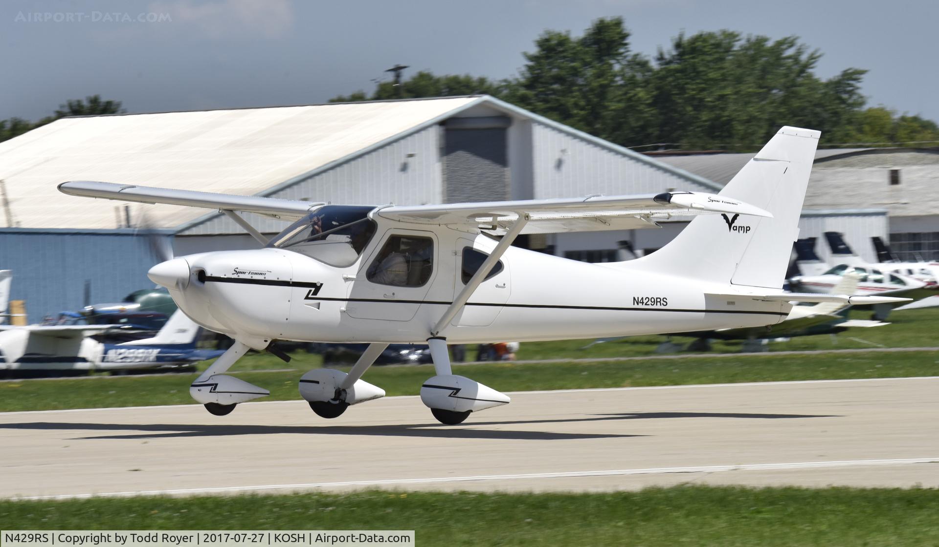 N429RS, 2016 Glasair GS-2 Sportsman C/N 7445, Airventure 2017