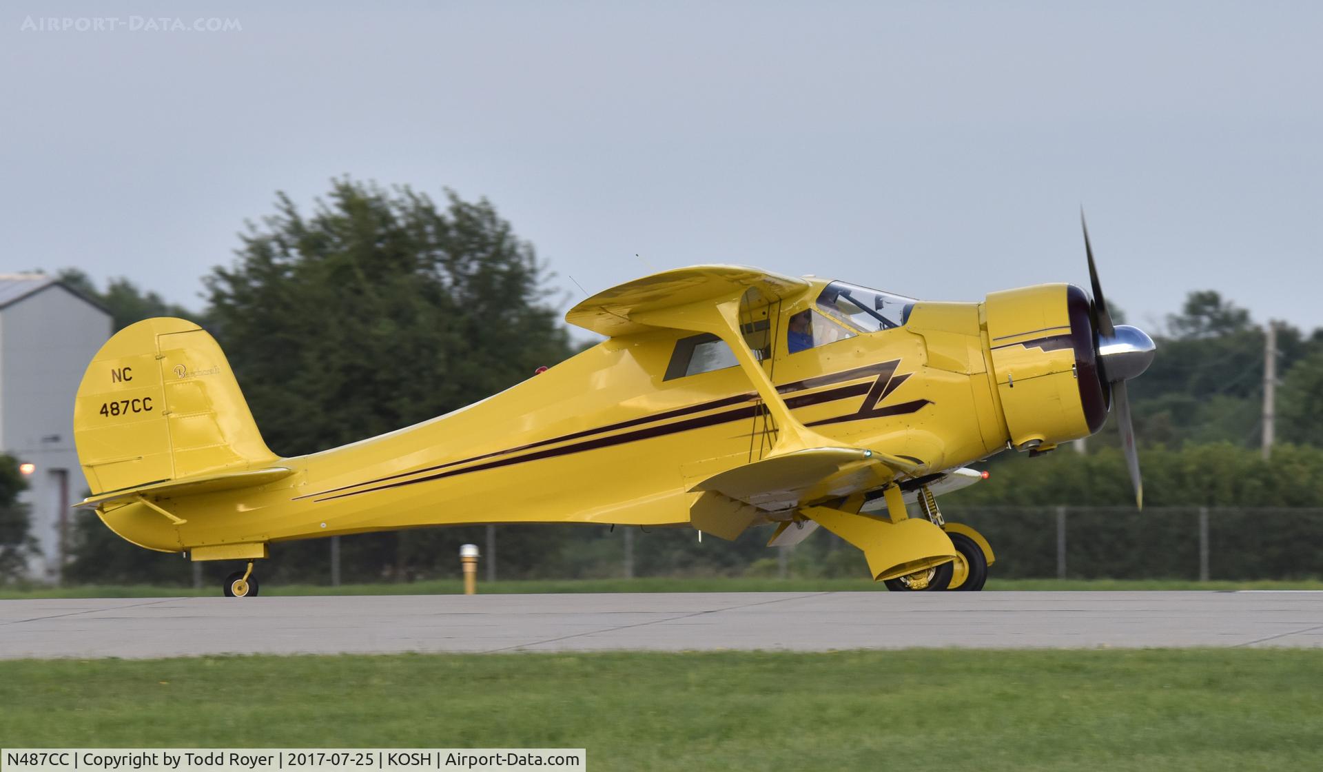 N487CC, 1943 Beech D17S Staggerwing C/N 4837, Airventure 2017