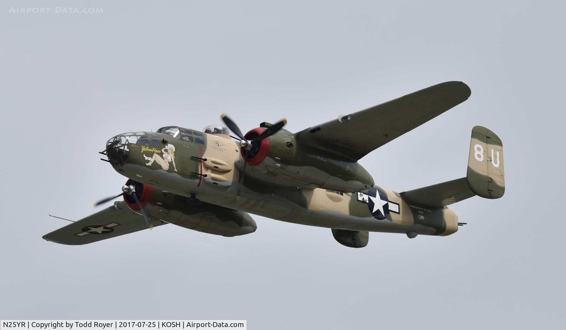 N25YR, 1943 North American TB-25N Mitchell C/N 108-34881, Airventure 2017