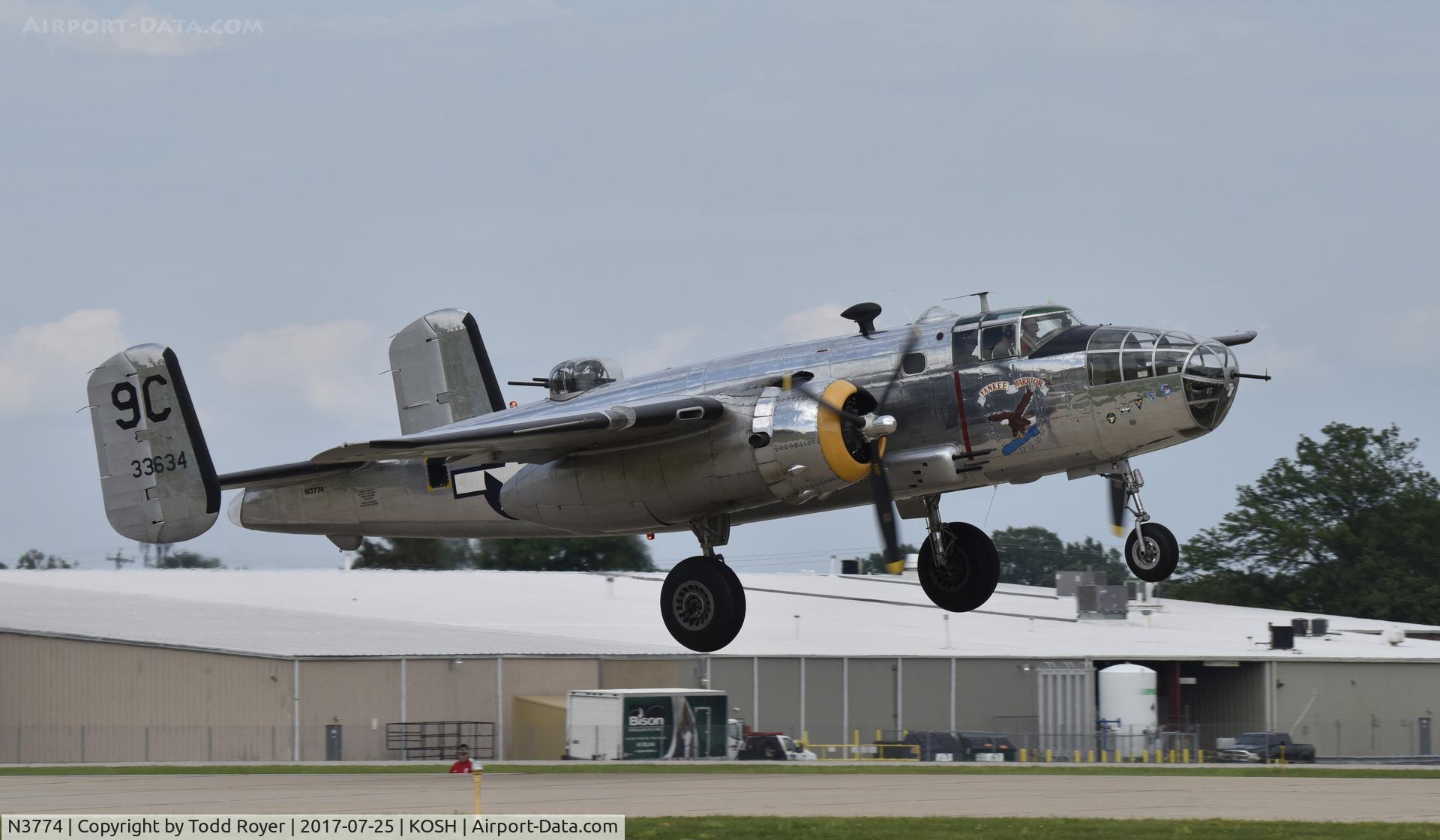 N3774, 1943 North American B-25D Mitchell C/N 100-23960, Airventure 2017