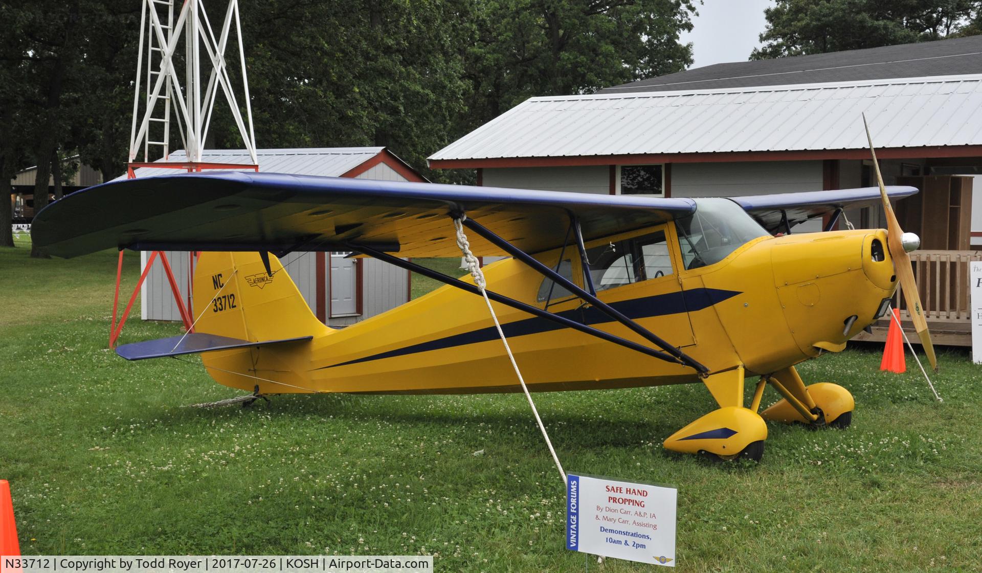 N33712, 1941 Aeronca 65-CA Super Chief C/N CA12971, Airventure 2017