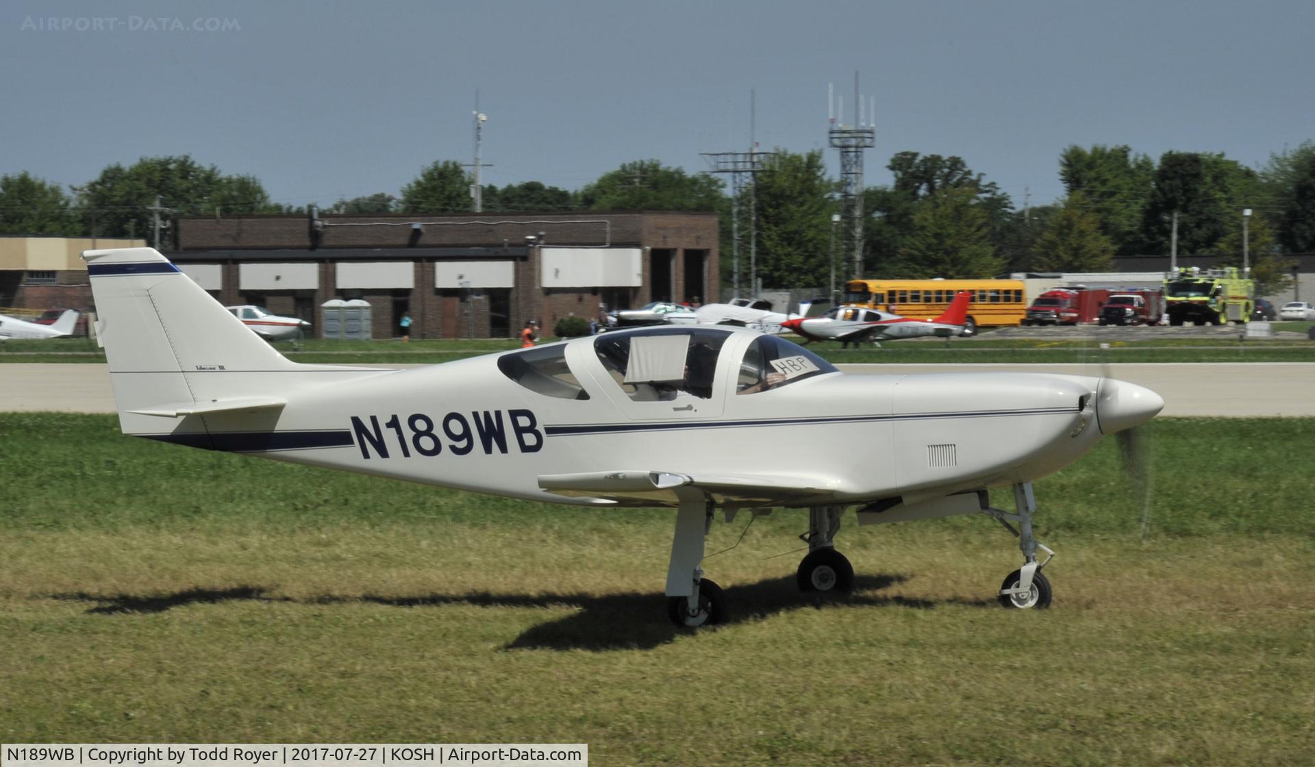 N189WB, 1984 Stoddard-Hamilton Glasair III C/N 3074, Airventure 2017