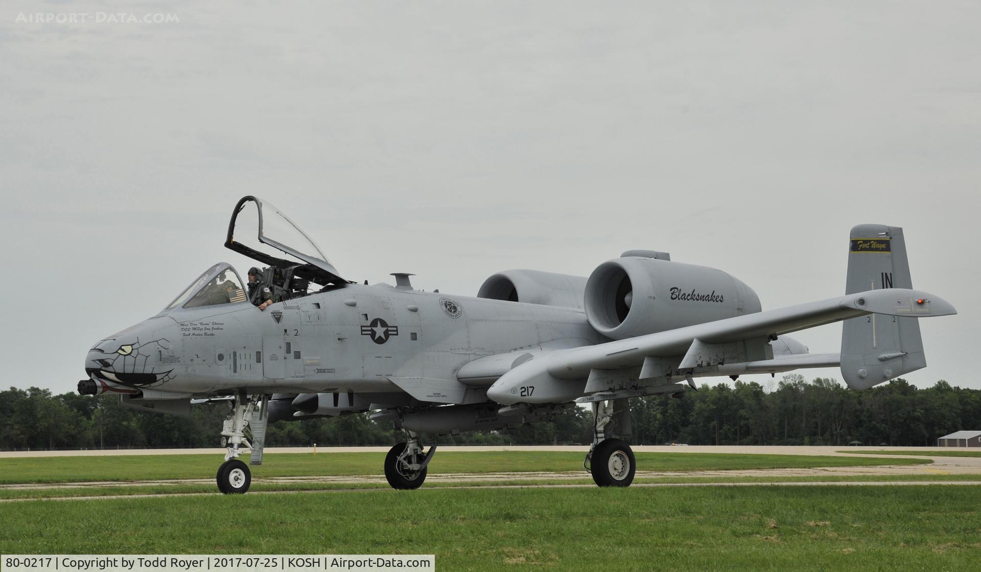 80-0217, 1980 Fairchild Republic A-10C Thunderbolt II C/N A10-0567, Airventure 2017