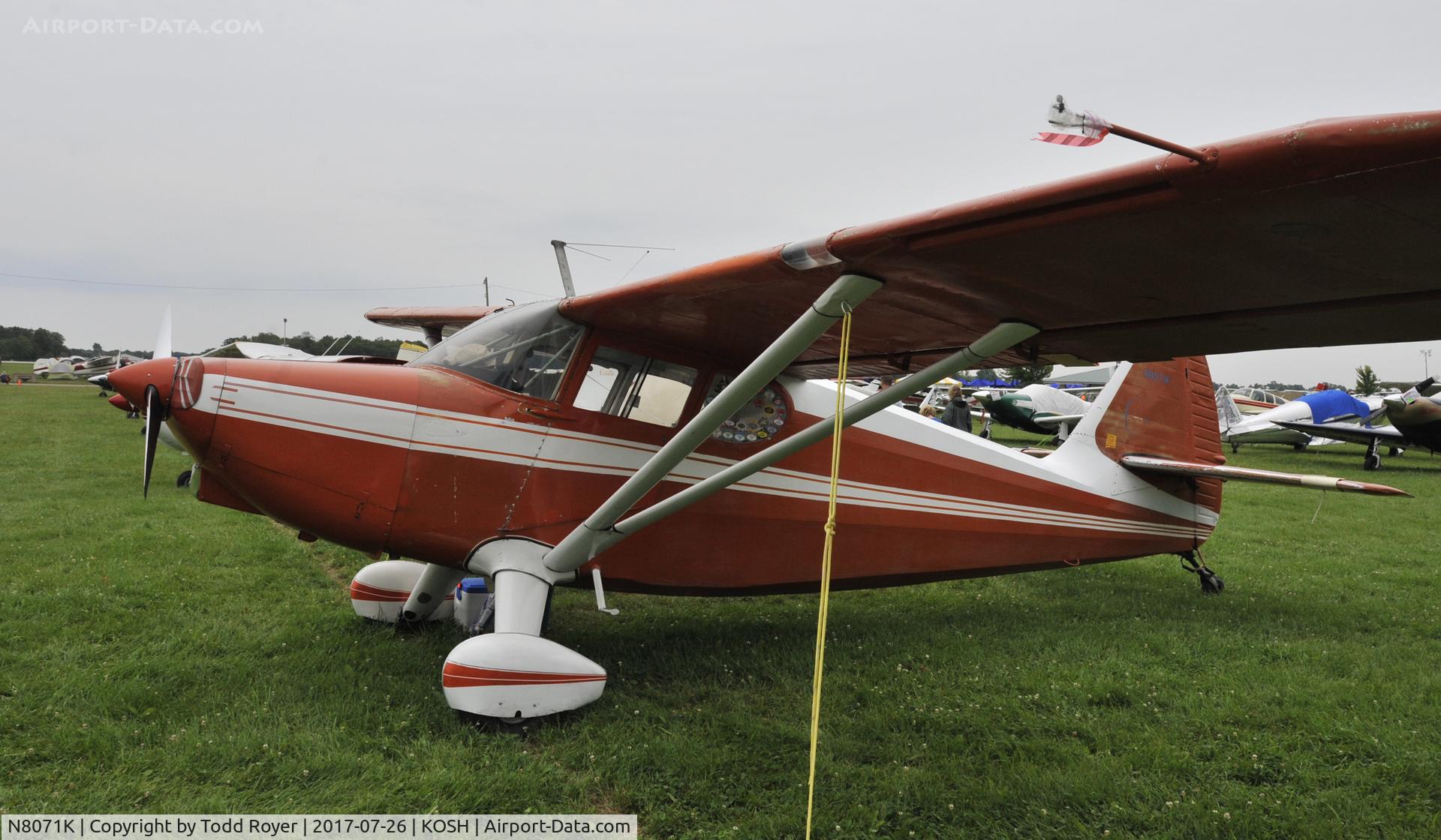 N8071K, 1947 Stinson 108-2 Voyager C/N 108-3071, Airventure 2017
