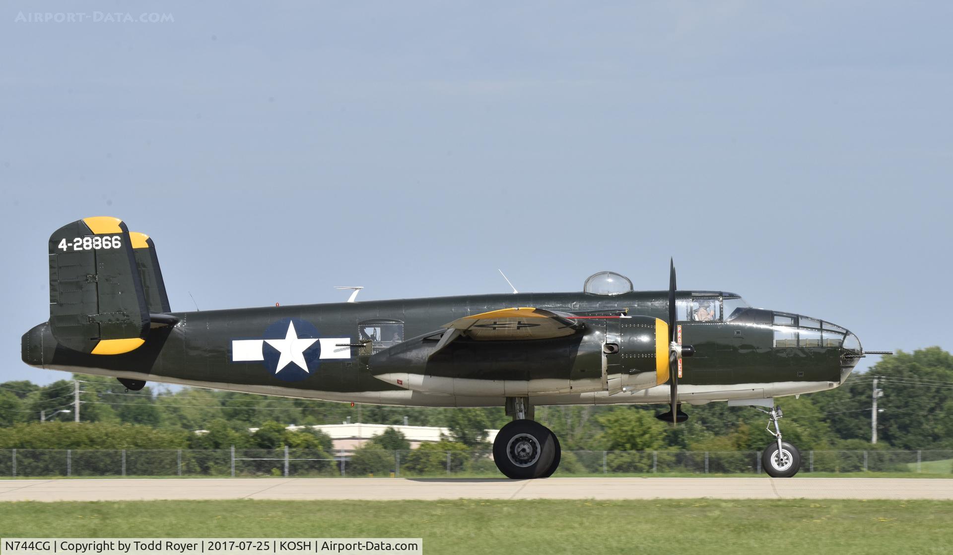 N744CG, 1944 North American B-25N Mitchell C/N 108-32141, Airventure 2017