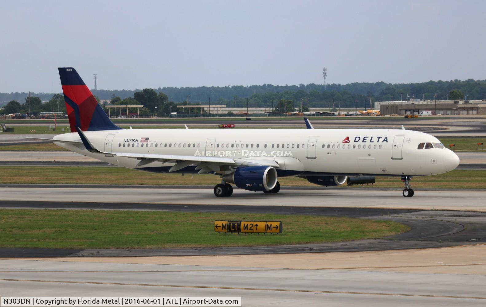 N303DN, 2016 Airbus A321-211 C/N 7061, Delta