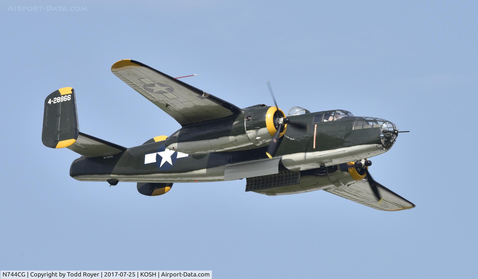 N744CG, 1944 North American B-25N Mitchell C/N 108-32141, Airventure 2017