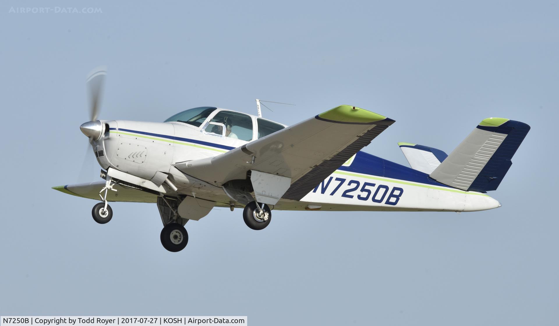 N7250B, 1958 Beech J35 Bonanza C/N D-5586, Airventure 2017