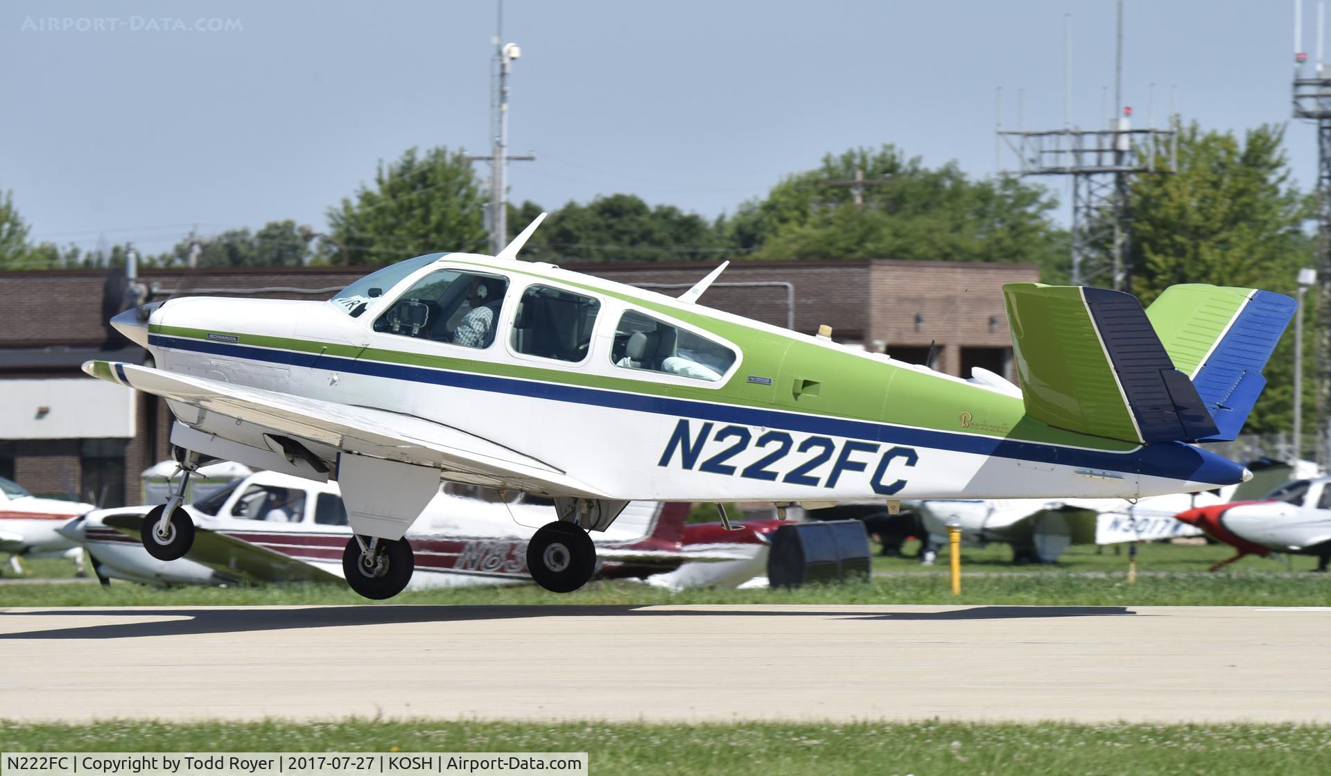 N222FC, 1973 Beech V35B Bonanza C/N D-9442, Airventure 2017