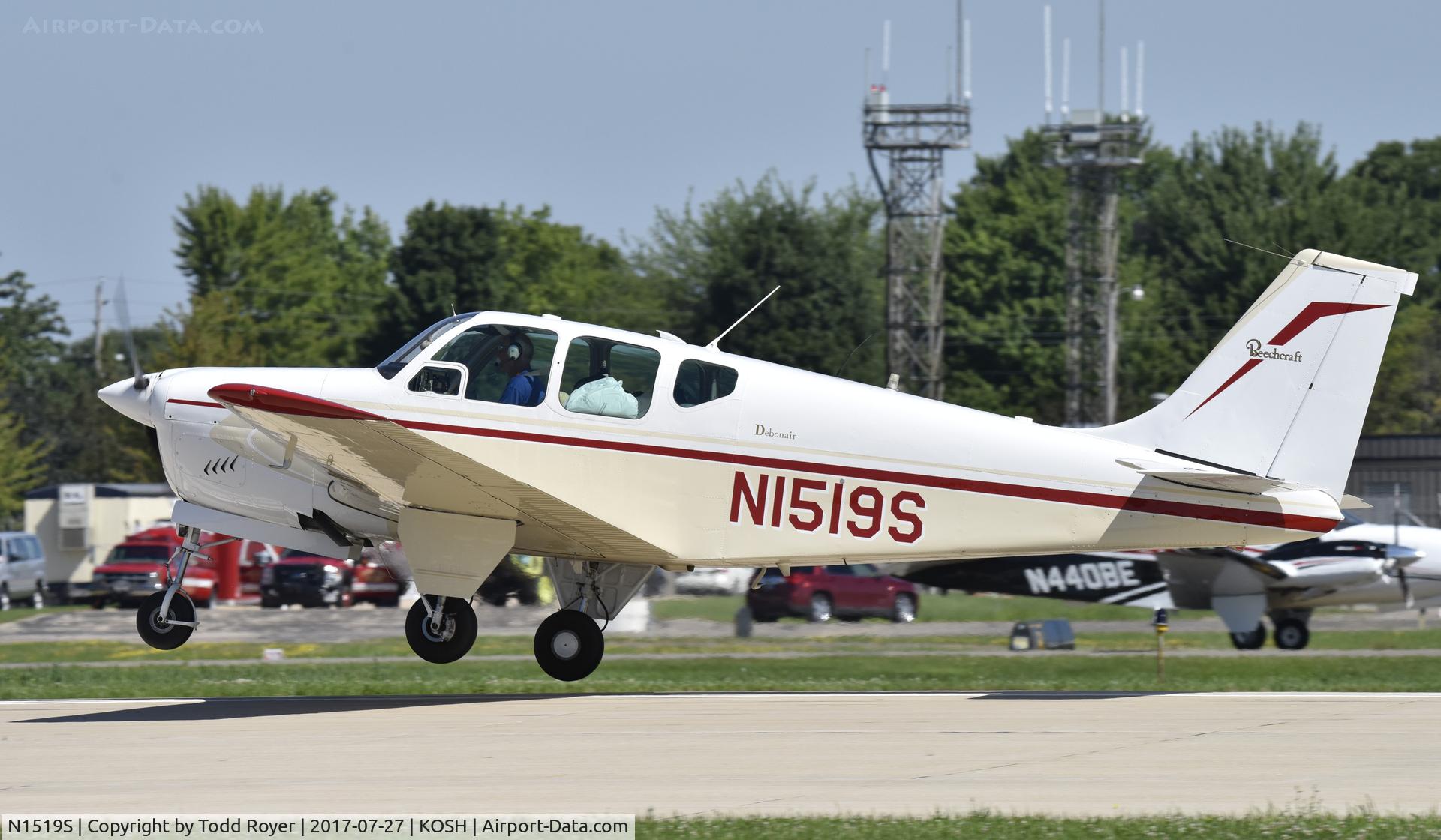N1519S, 1962 Beech 35-B33 Debonair C/N CD-498, Airventure 2017