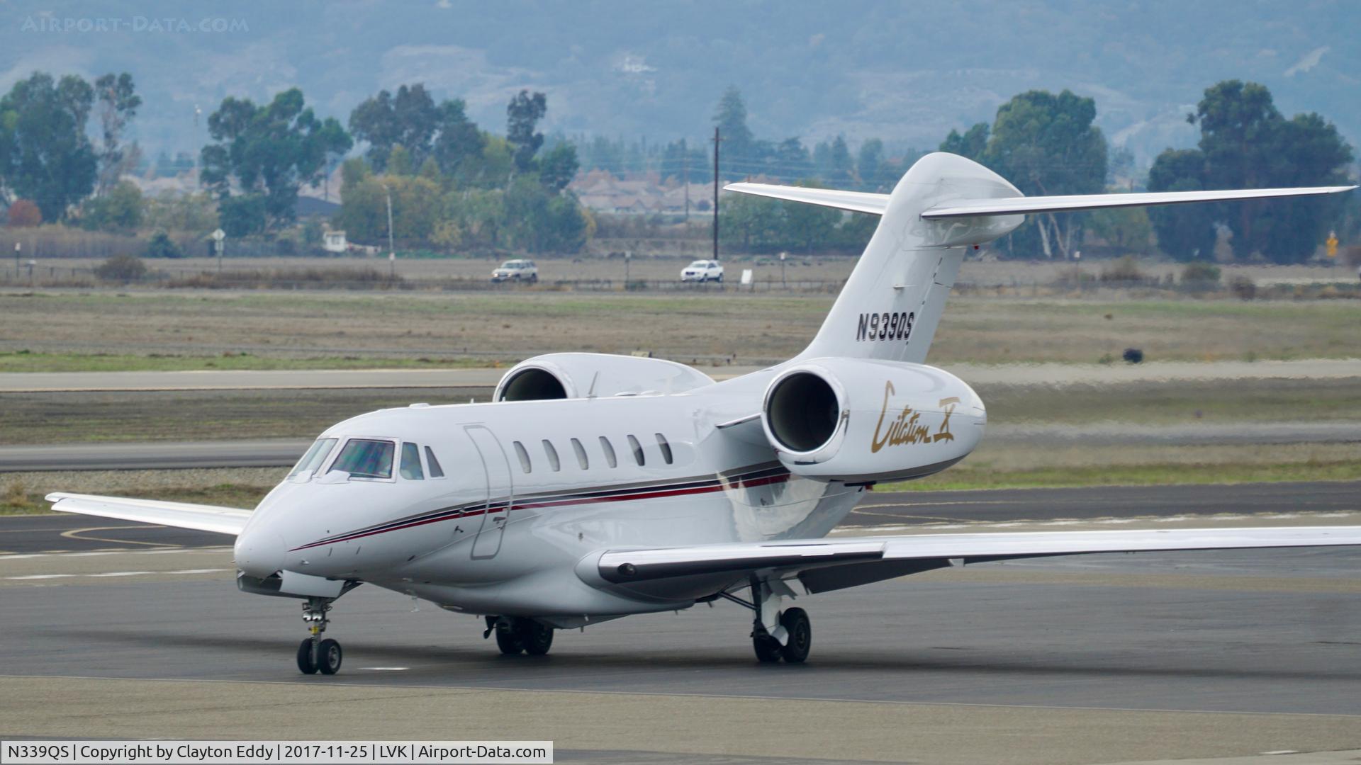 N339QS, 2008 Cessna 680 Citation Sovereign C/N 680-0191, Livermore Airport 2017.