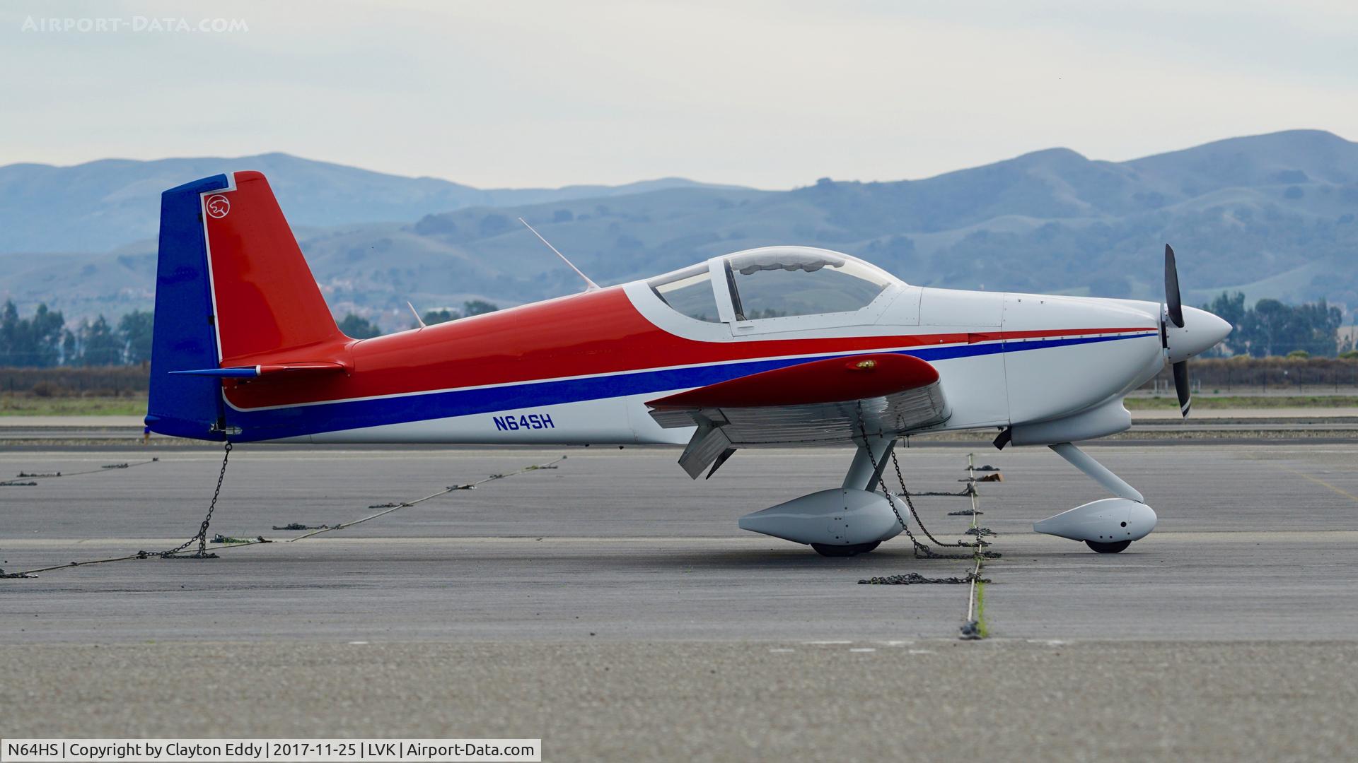 N64HS, Vans RV-4 C/N 719, Livermore Airport California 2017.