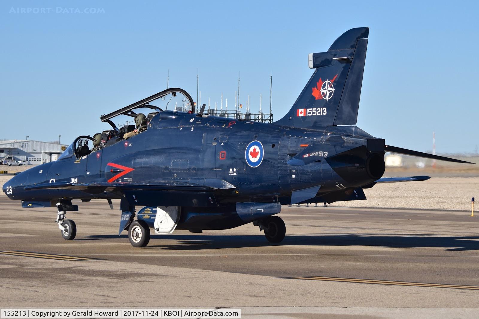 155213, 2001 BAE Systems CT-155 Hawk C/N IT021/707, Taxing to south GA ramp.  No.2 CFFTS, Moose Jaw, Saskatchewan, Canada.