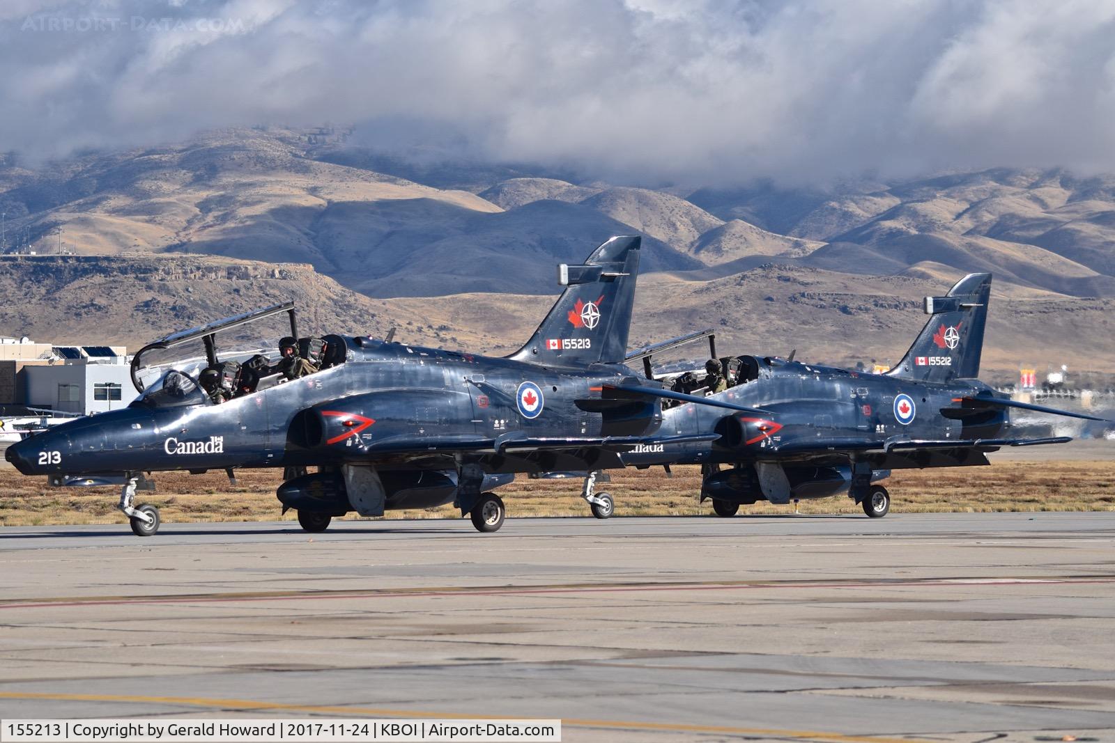 155213, 2001 BAE Systems CT-155 Hawk C/N IT021/707, On Bravo with 155212 in trail.  No.2 CFFTS, Moose Jaw, Saskatchewan, Canada.