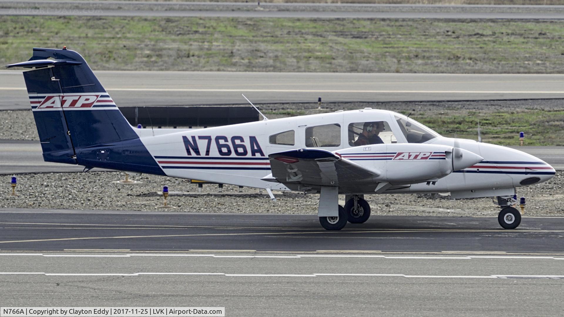N766A, 2007 Piper PA-44-180 Seminole C/N 4496245, Livermore Airport California 2017.
