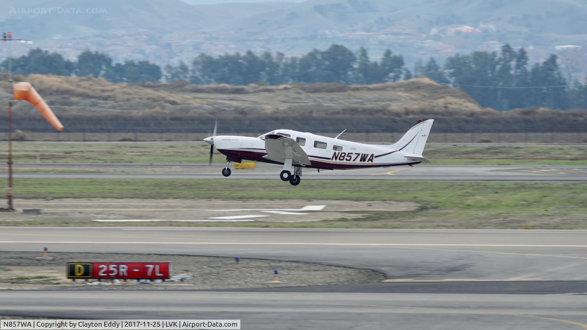N857WA, 2004 Piper PA-32R-301T Turbo Saratoga C/N 3257355, Livermore Airport California 2017.